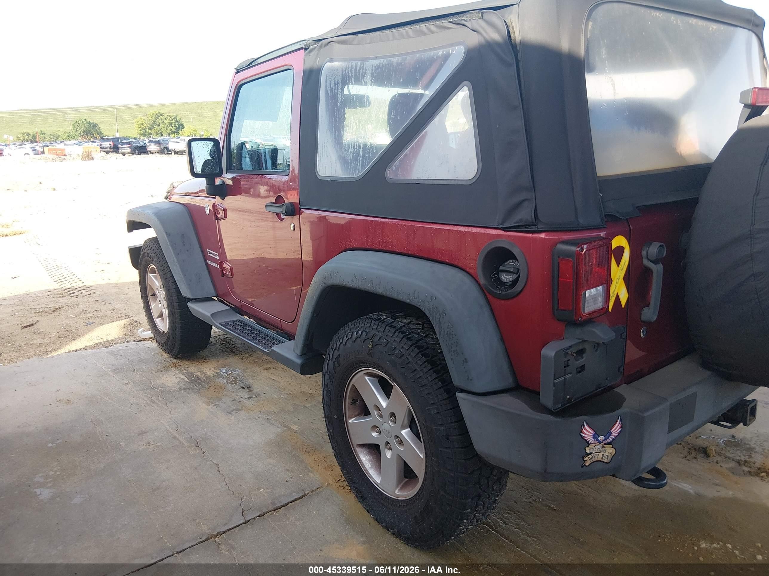 2013 Jeep Wrangler Sport Красный vin: 1C4AJWAG1DL508031