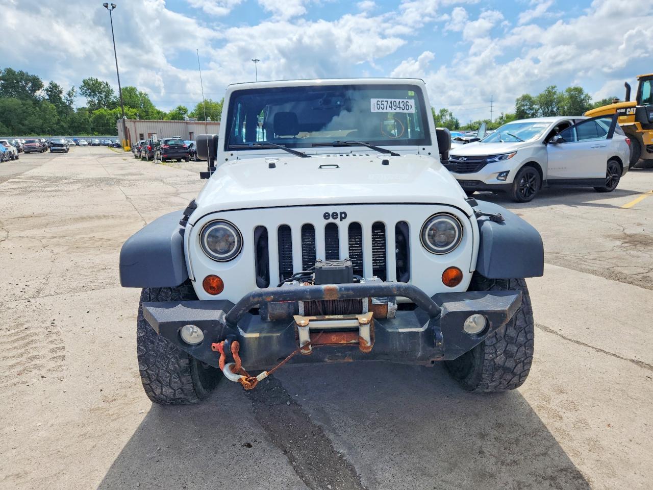 2013 Jeep Wrangler Sport White vin: 1C4AJWAG1DL677630