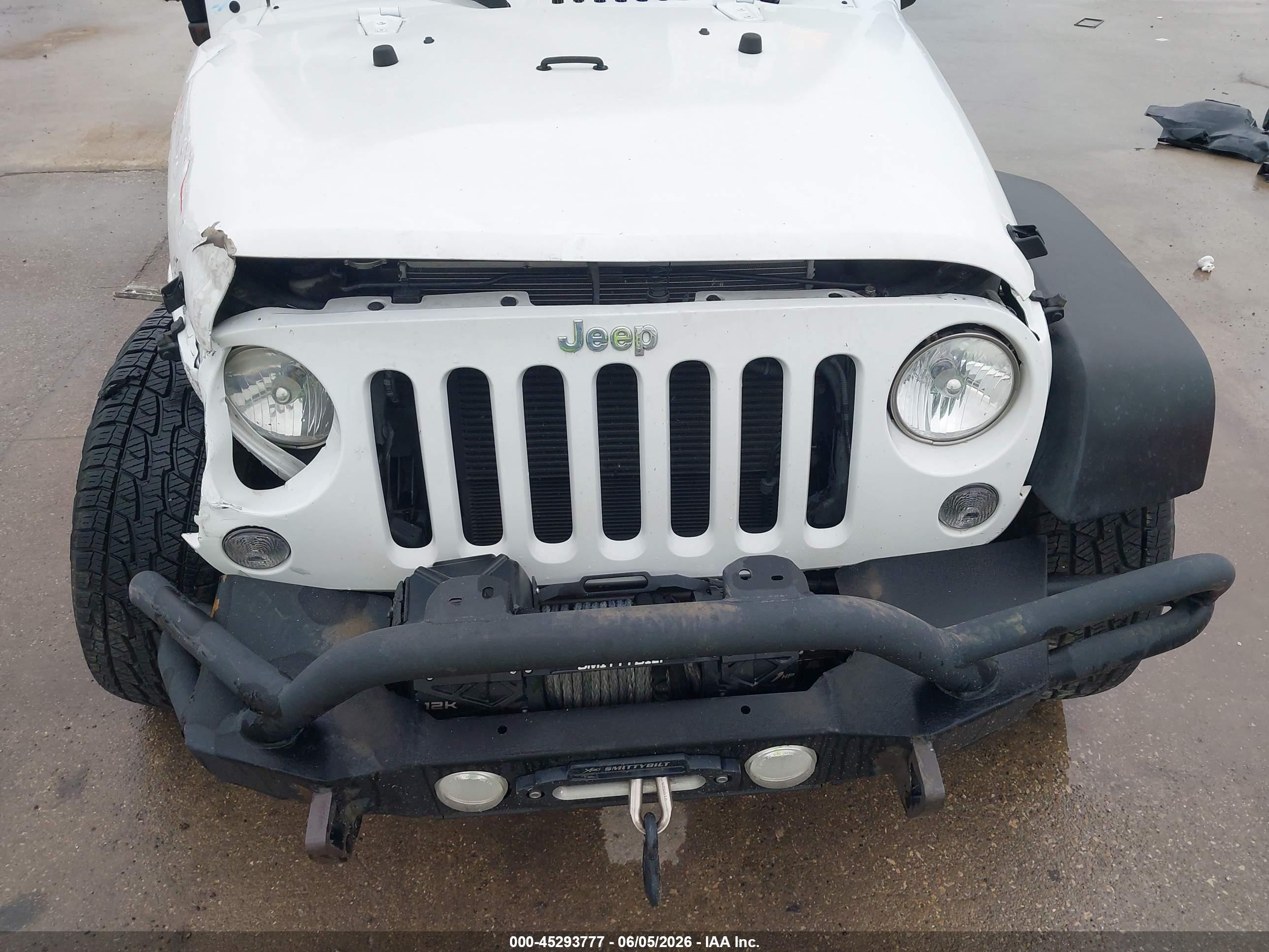 2015 Jeep Wrangler Sport White vin: 1C4AJWAG1FL583122