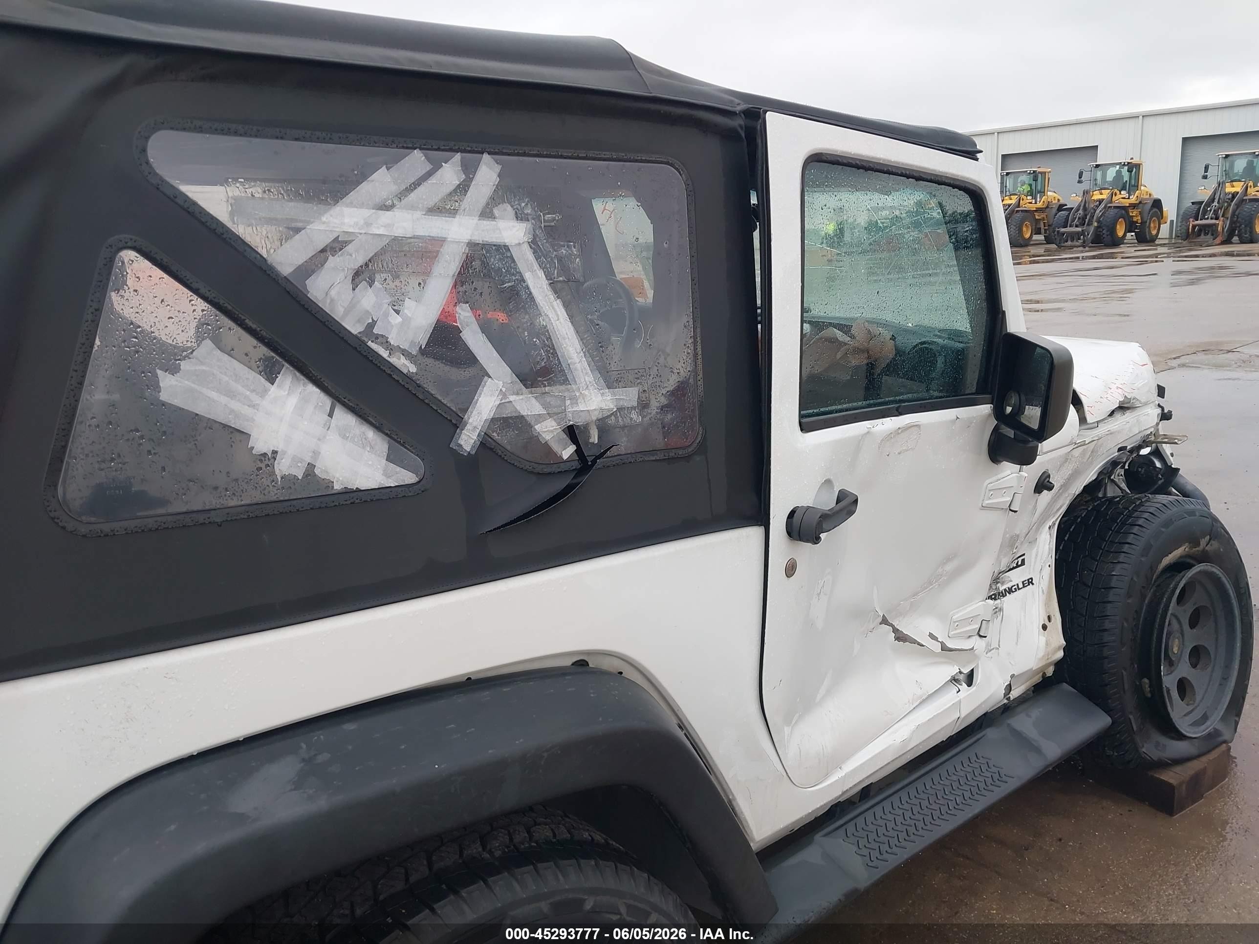 2015 Jeep Wrangler Sport White vin: 1C4AJWAG1FL583122
