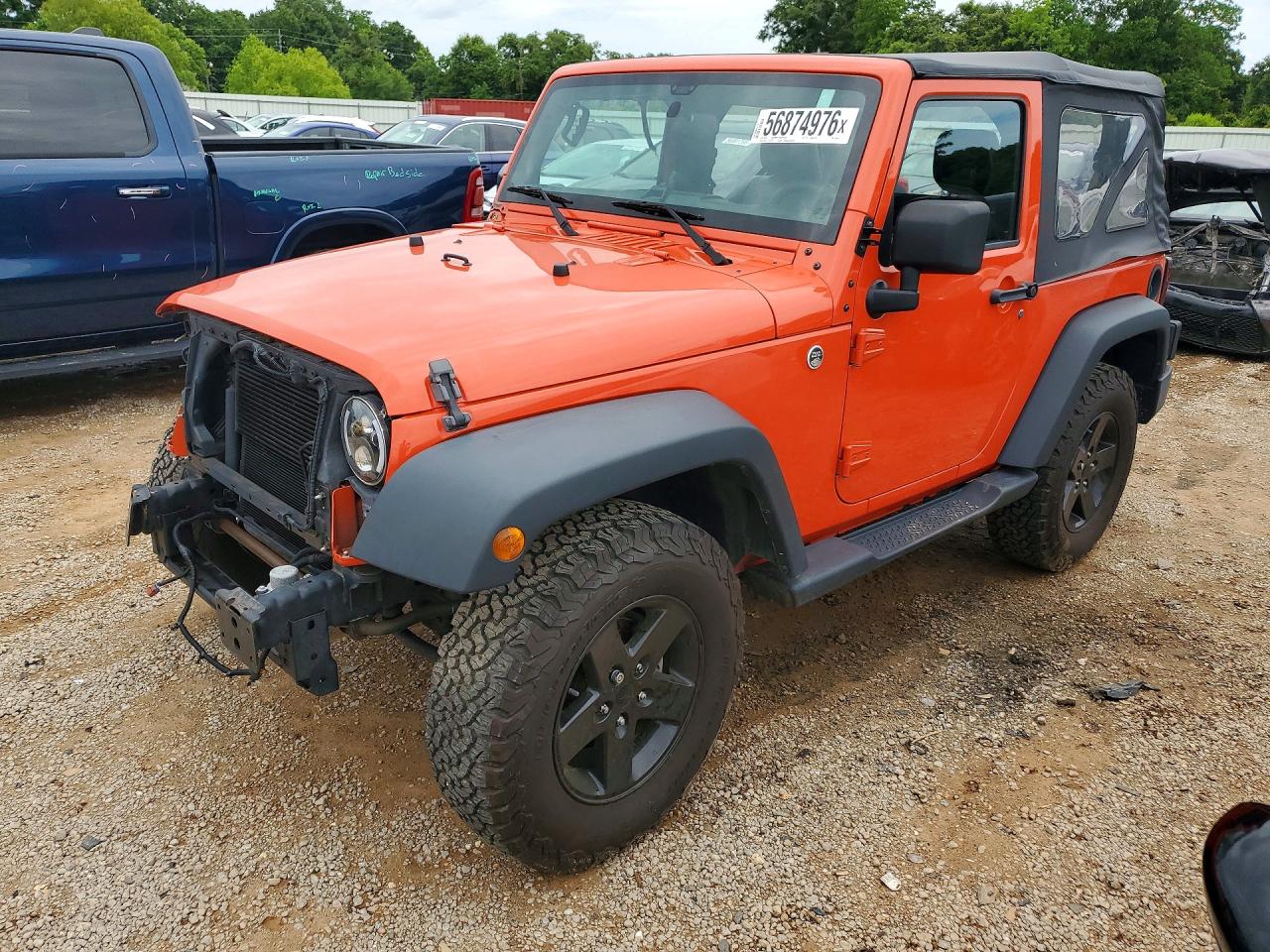 2015 Jeep Wrangler Sport Orange vin: 1C4AJWAG1FL660846