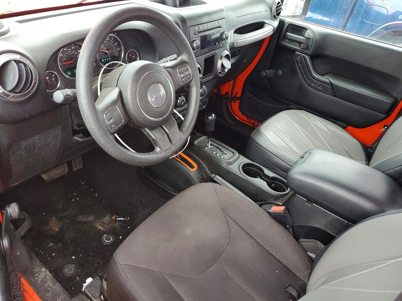 2015 Jeep Wrangler Sport Orange vin: 1C4AJWAG1FL660846