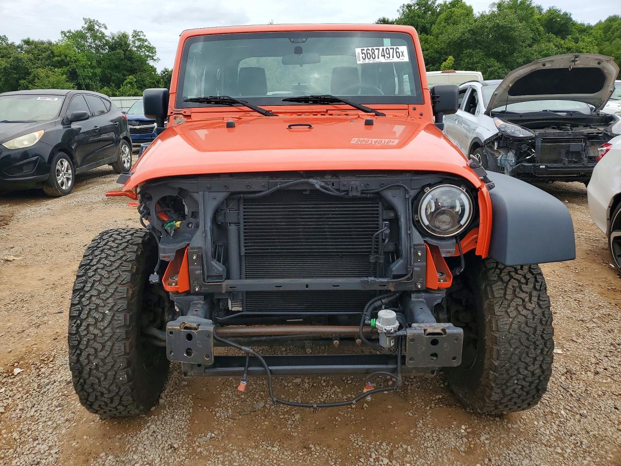 2015 Jeep Wrangler Sport Orange vin: 1C4AJWAG1FL660846