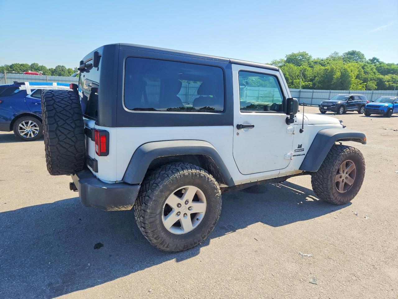 2015 Jeep Wrangler Sport White vin: 1C4AJWAG1FL737814