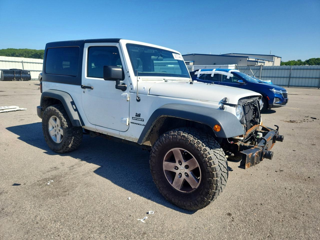 2015 Jeep Wrangler Sport White vin: 1C4AJWAG1FL737814