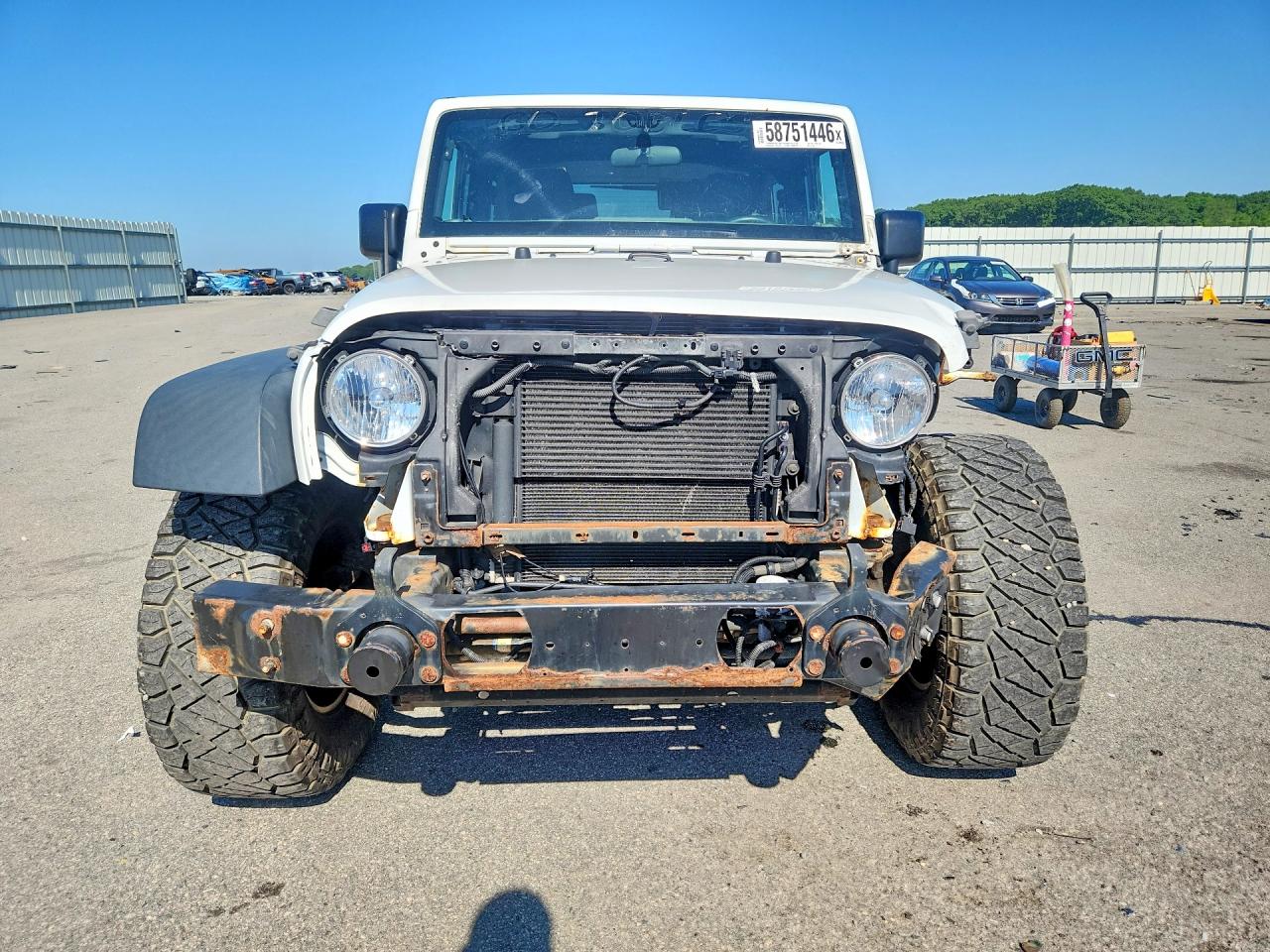 2015 Jeep Wrangler Sport White vin: 1C4AJWAG1FL737814