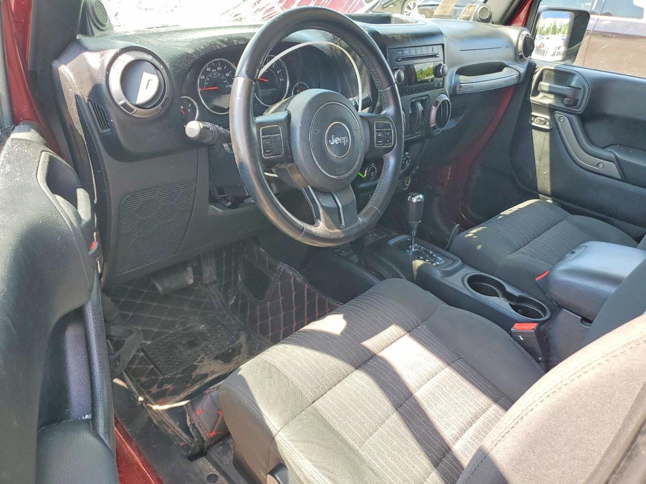 2012 Jeep Wrangler Sport Burgundy vin: 1C4AJWAG2CL184599