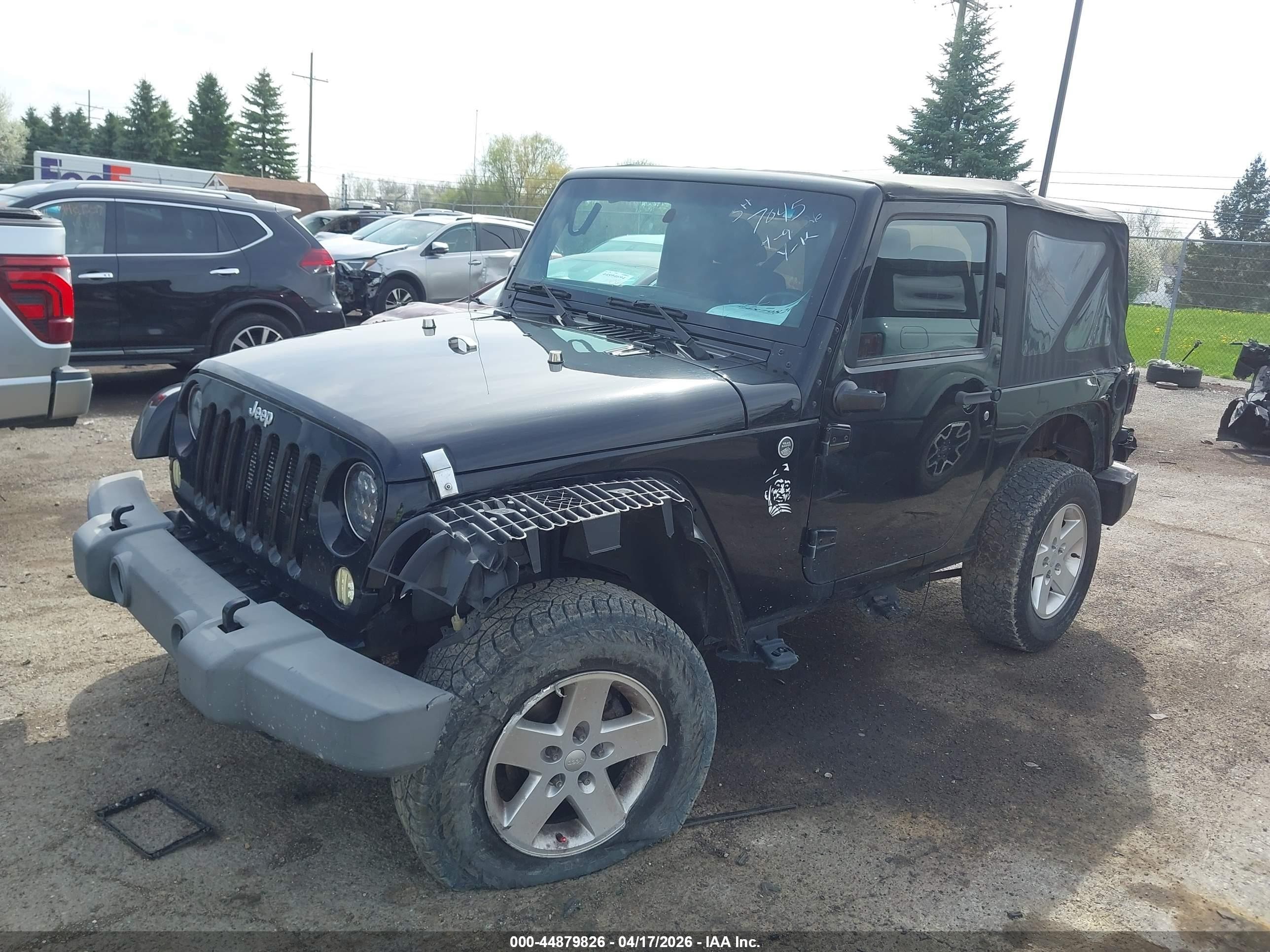 2012 Jeep Wrangler Sport Black vin: 1C4AJWAG2CL267045