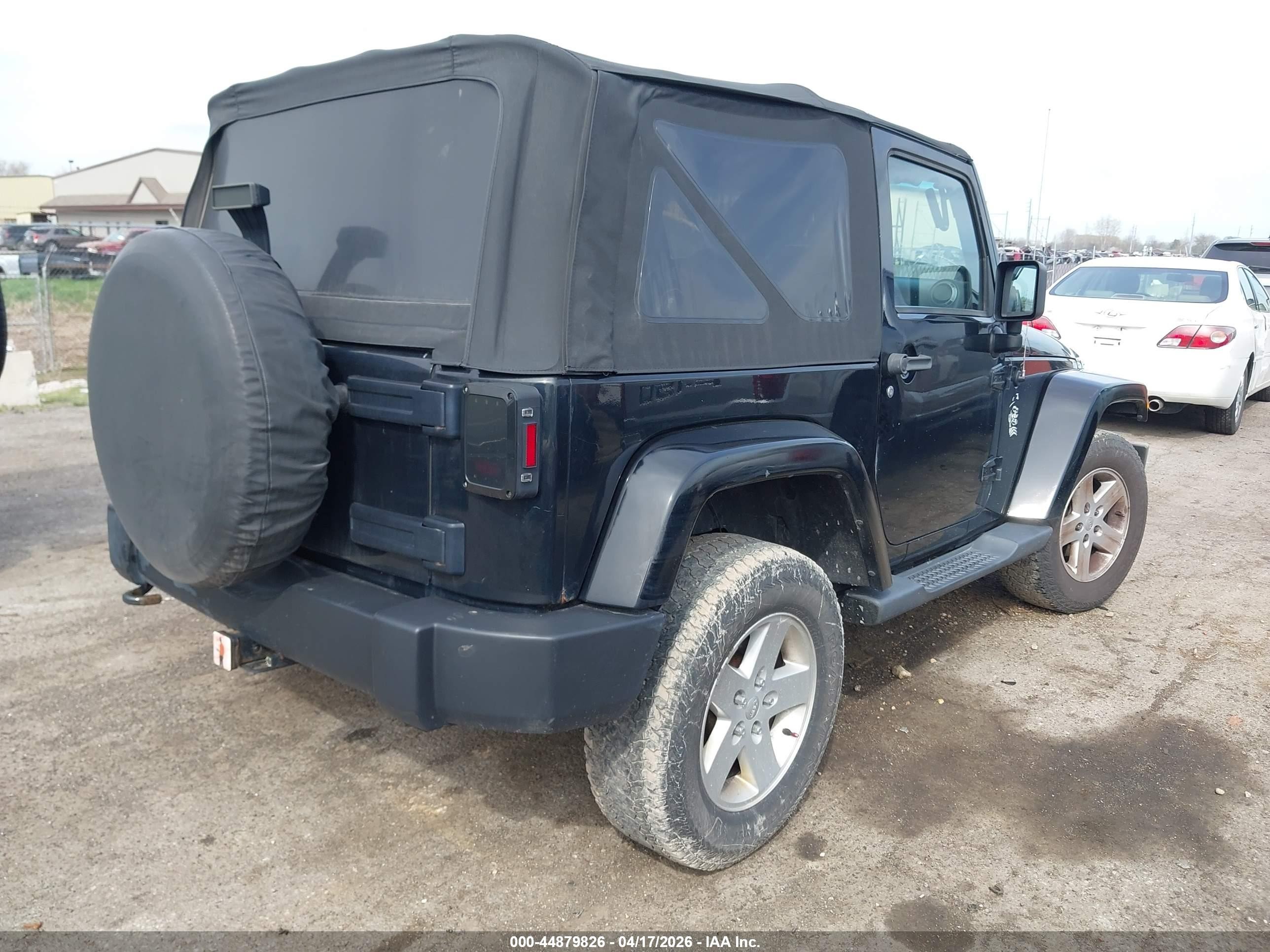 2012 Jeep Wrangler Sport Black vin: 1C4AJWAG2CL267045