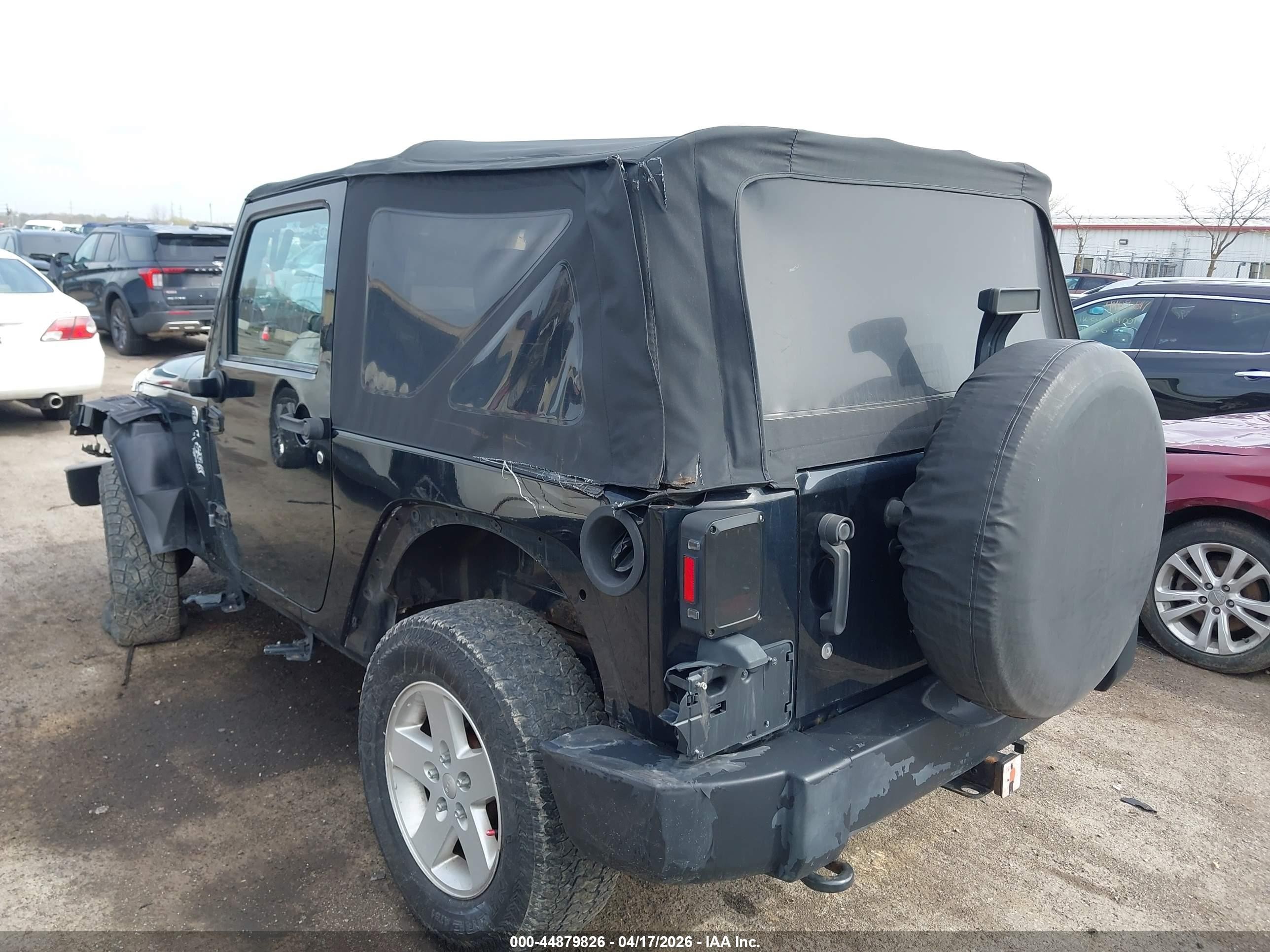 2012 Jeep Wrangler Sport Black vin: 1C4AJWAG2CL267045