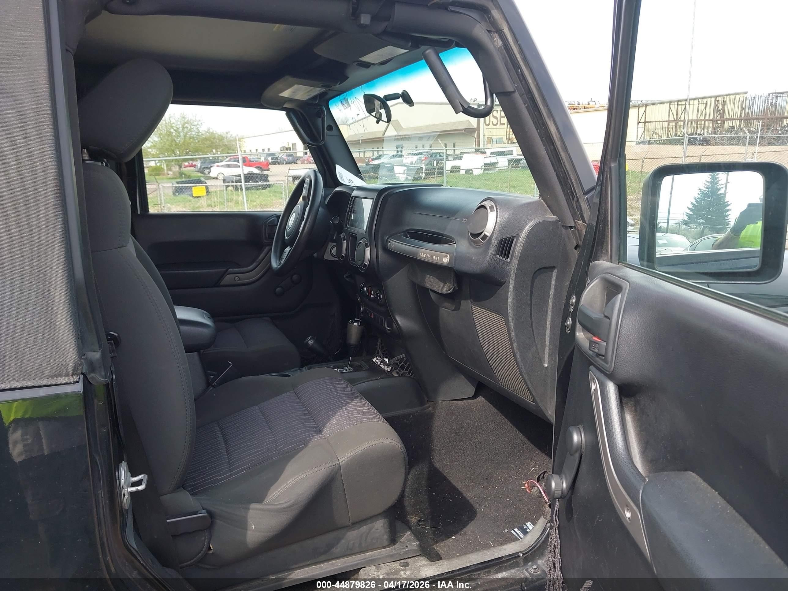 2012 Jeep Wrangler Sport Black vin: 1C4AJWAG2CL267045
