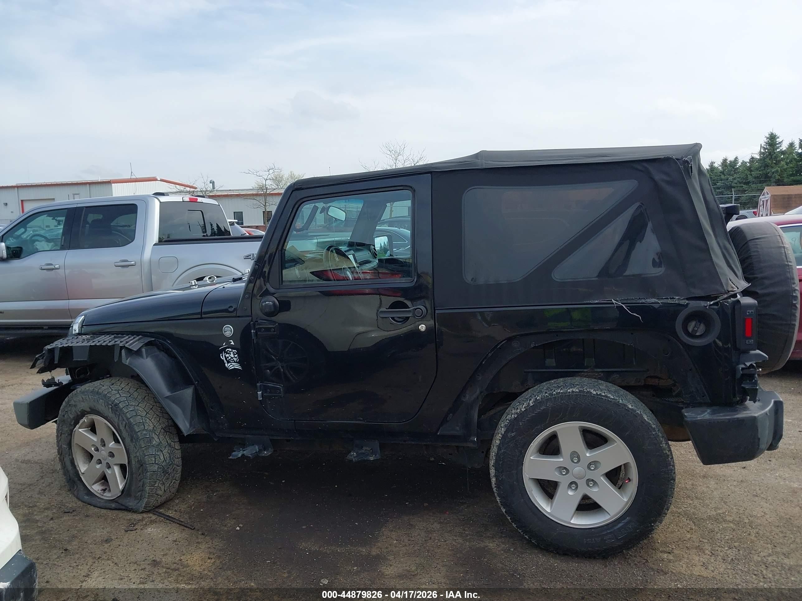 2012 Jeep Wrangler Sport Black vin: 1C4AJWAG2CL267045