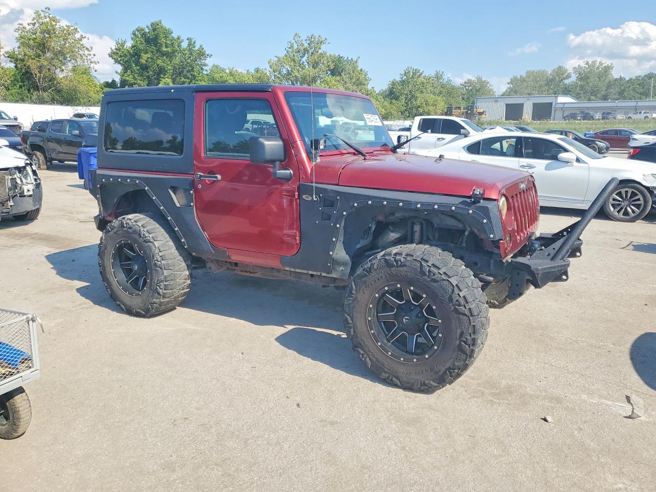 2013 Jeep Wrangler Sport Бордовый vin: 1C4AJWAG2DL536940