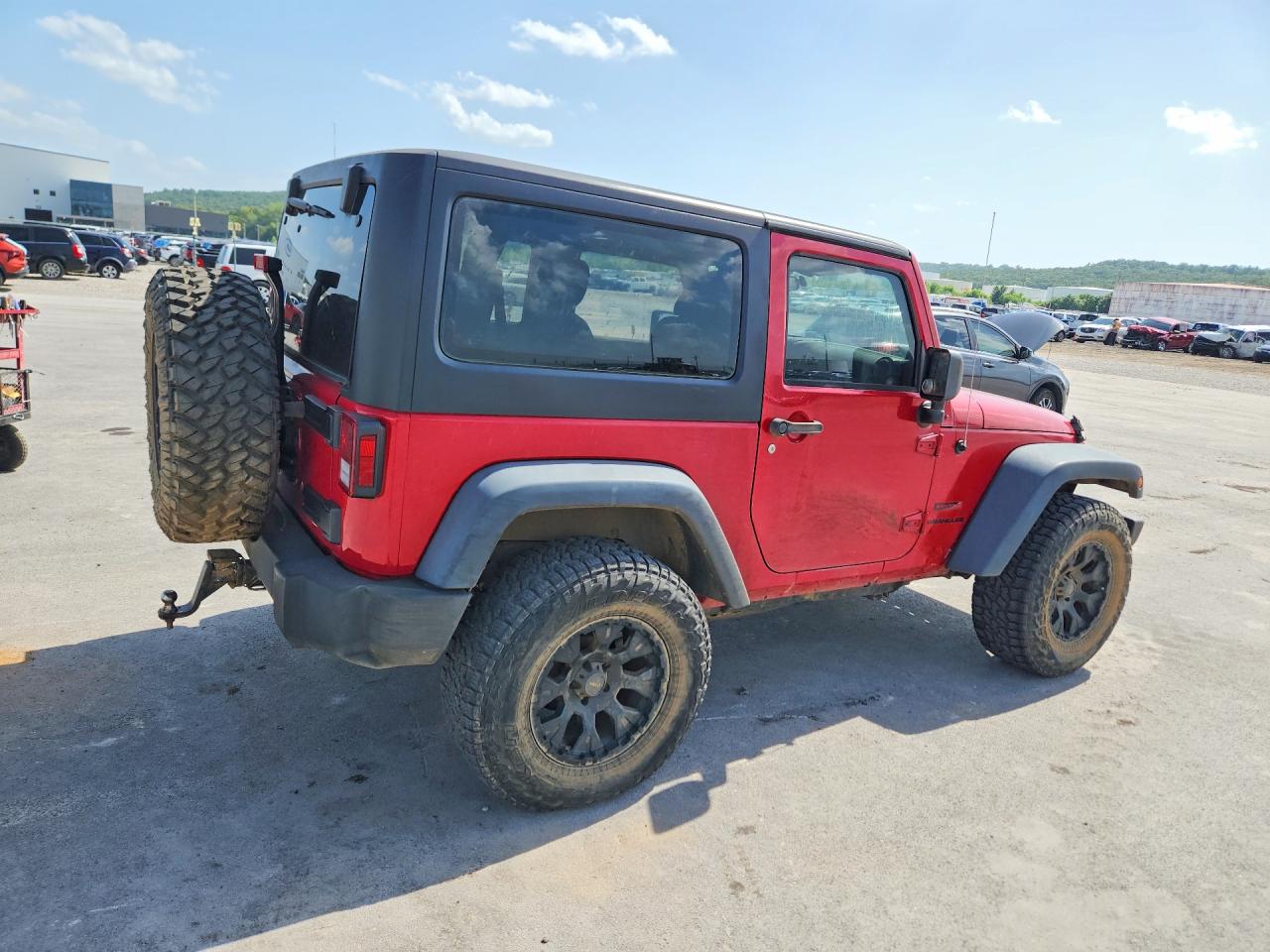 2013 Jeep Wrangler Sport Red vin: 1C4AJWAG2DL705385