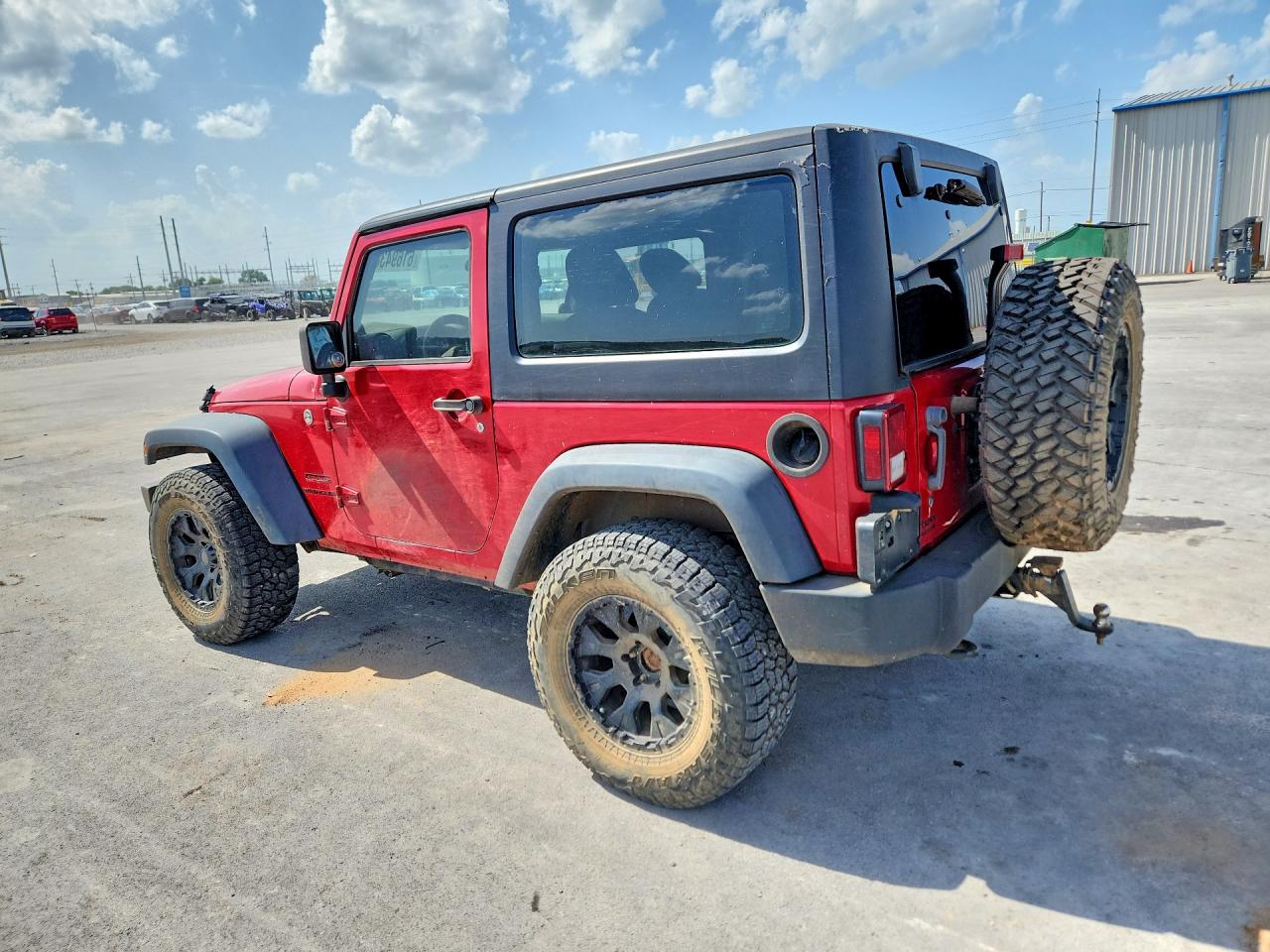 2013 Jeep Wrangler Sport Red vin: 1C4AJWAG2DL705385