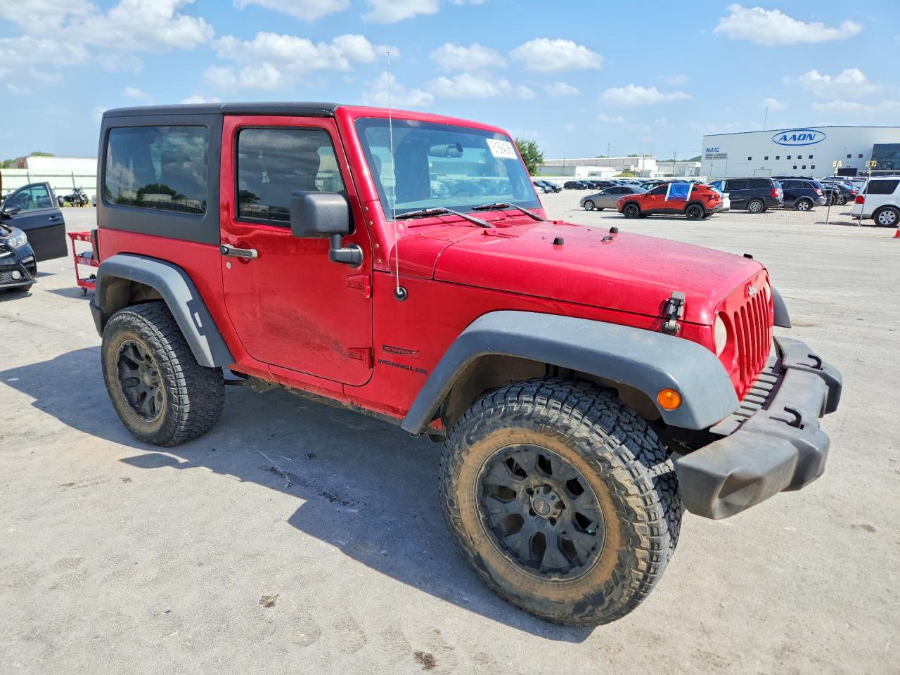 2013 Jeep Wrangler Sport Red vin: 1C4AJWAG2DL705385