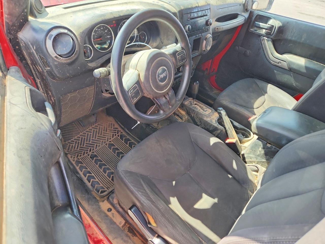 2013 Jeep Wrangler Sport Red vin: 1C4AJWAG2DL705385