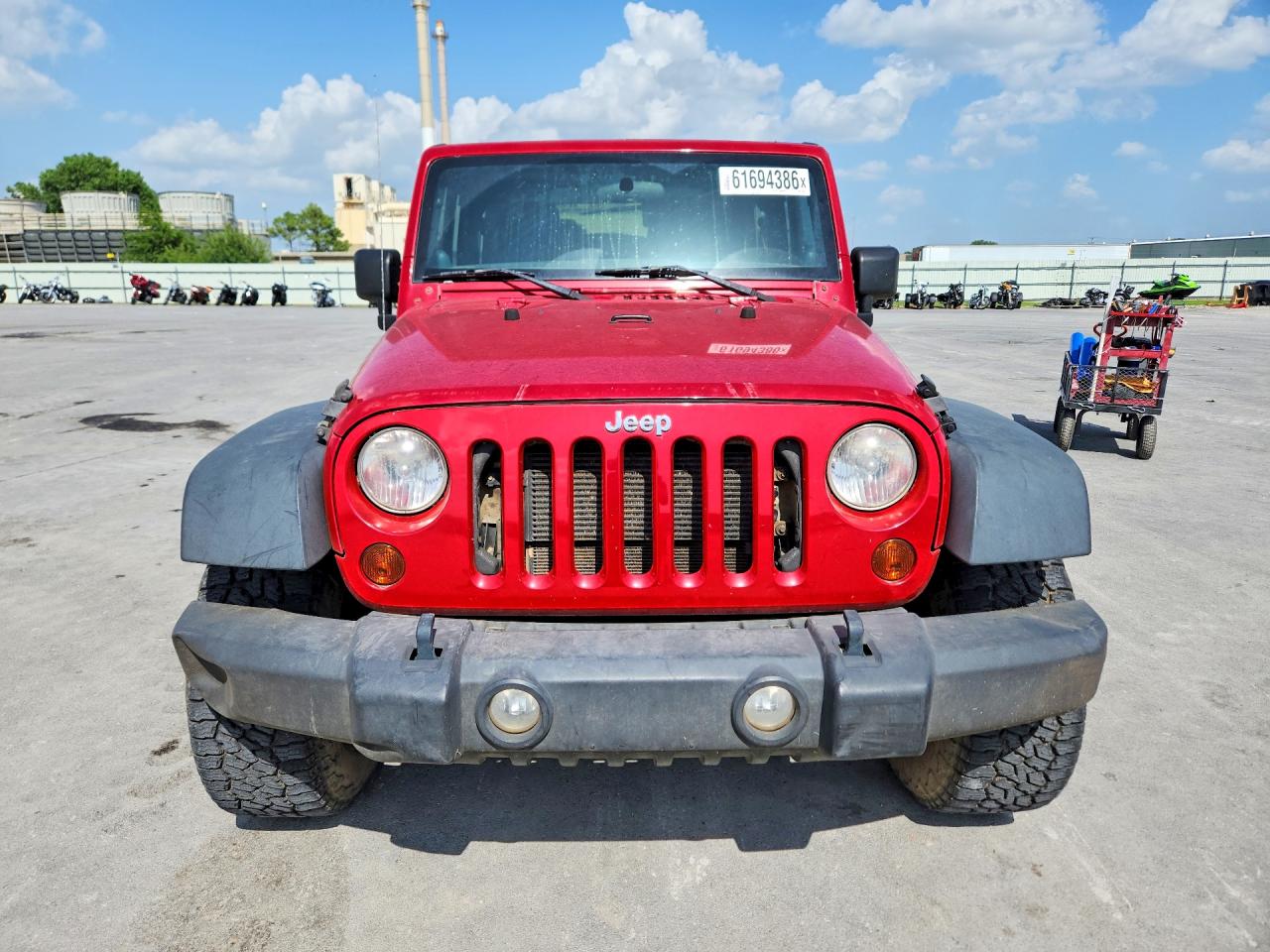 2013 Jeep Wrangler Sport Red vin: 1C4AJWAG2DL705385