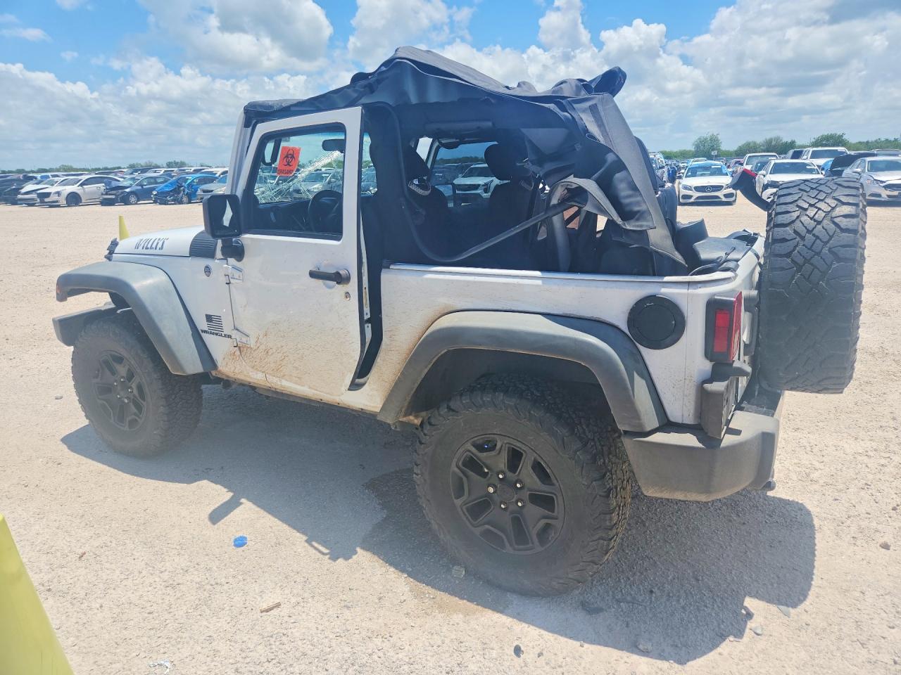2014 Jeep Wrangler Sport White vin: 1C4AJWAG2EL254394