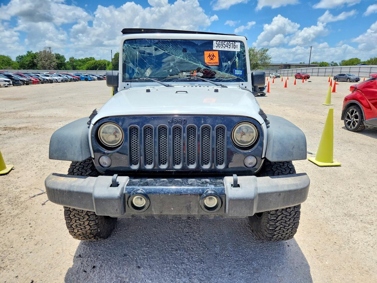 2014 Jeep Wrangler Sport White vin: 1C4AJWAG2EL254394