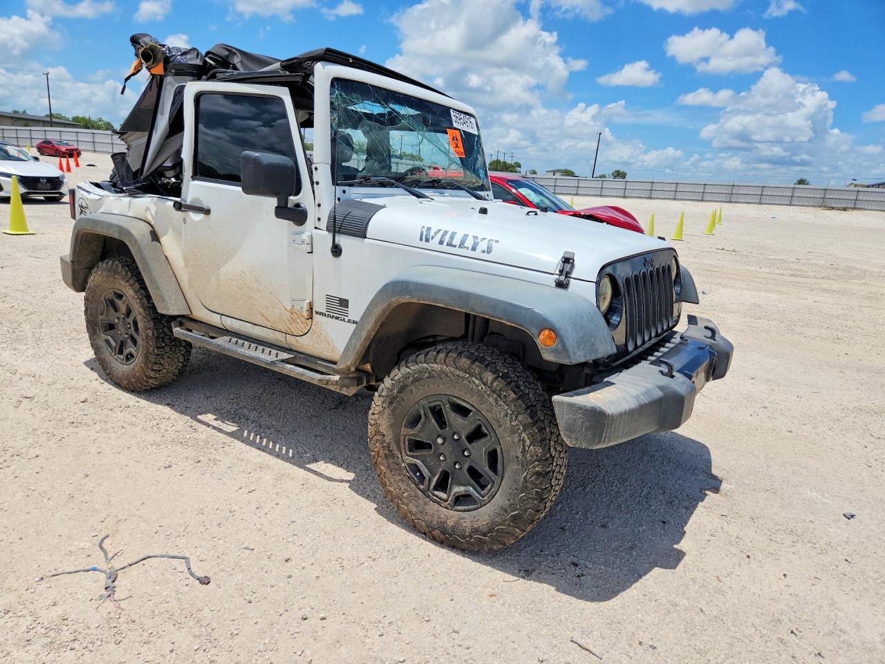 2014 Jeep Wrangler Sport White vin: 1C4AJWAG2EL254394