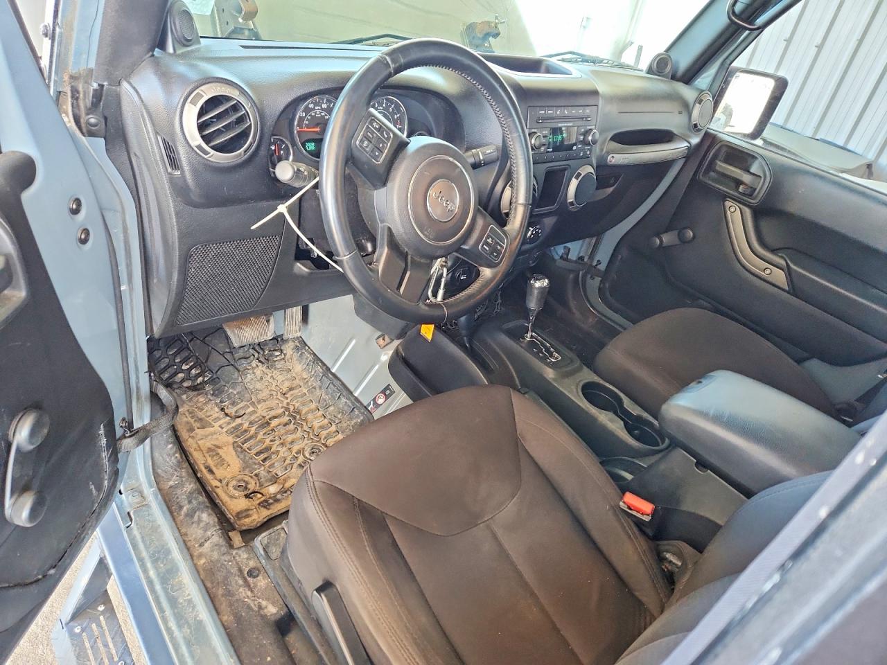 2014 Jeep Wrangler Sport Gray vin: 1C4AJWAG2EL293664