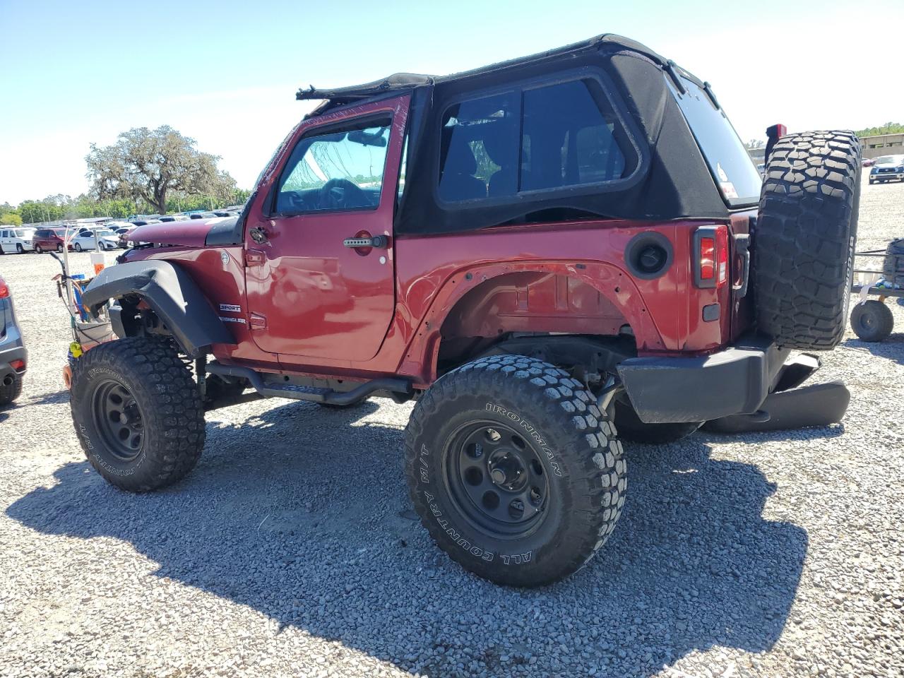 2012 Jeep Wrangler Sport Burgundy vin: 1C4AJWAG3CL109457