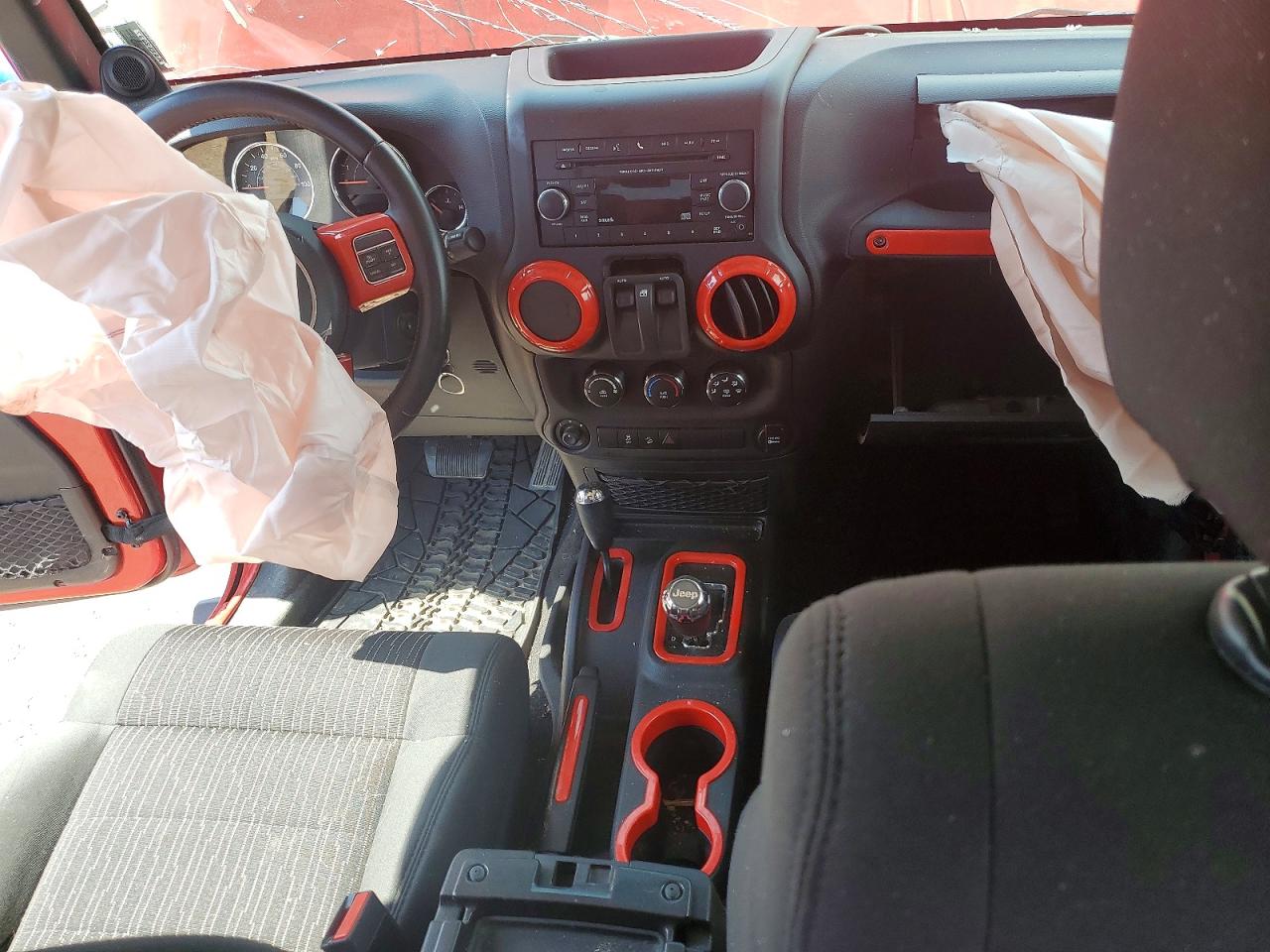 2012 Jeep Wrangler Sport Red vin: 1C4AJWAG3CL231252