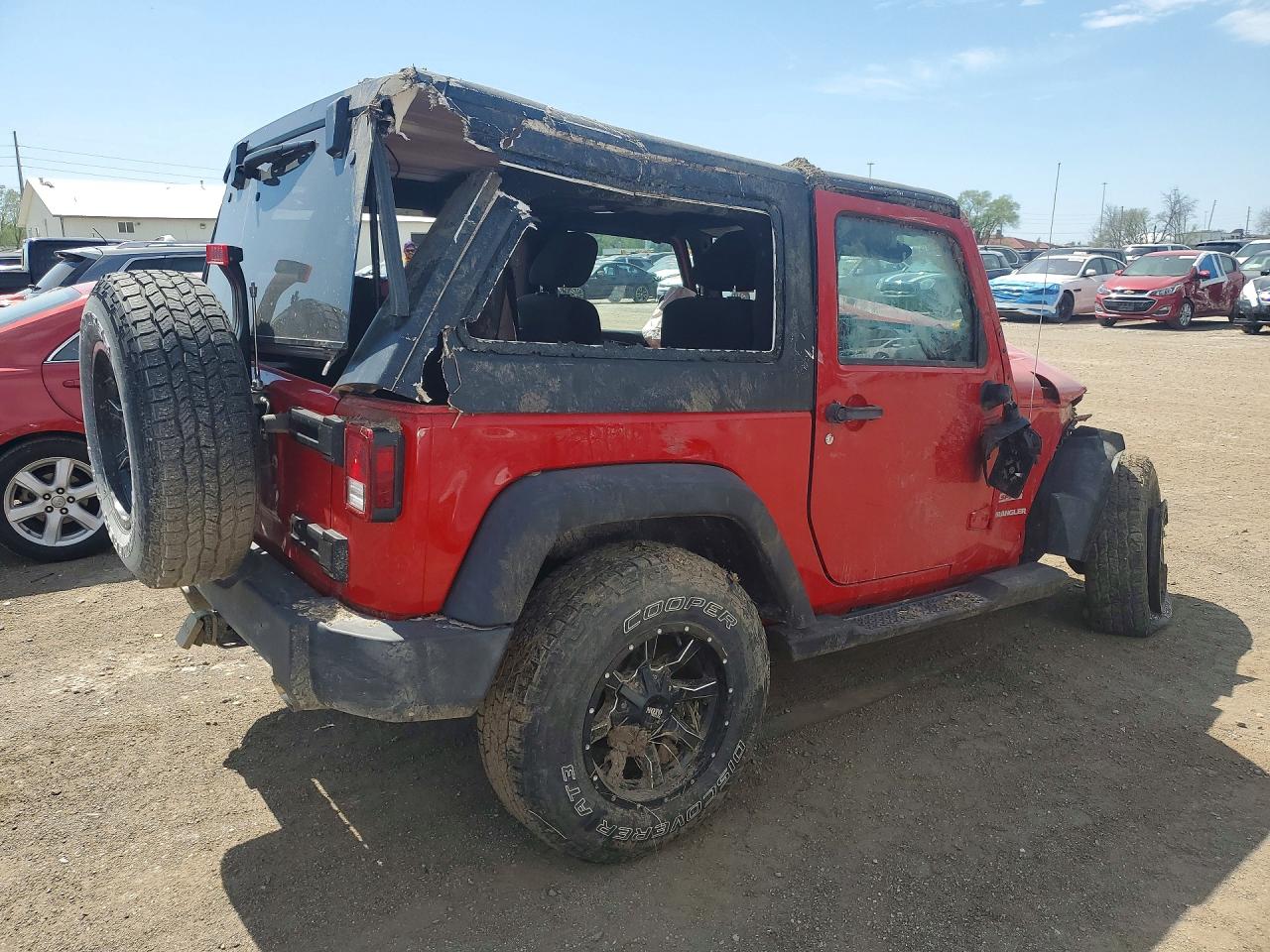 2012 Jeep Wrangler Sport Red vin: 1C4AJWAG3CL231252