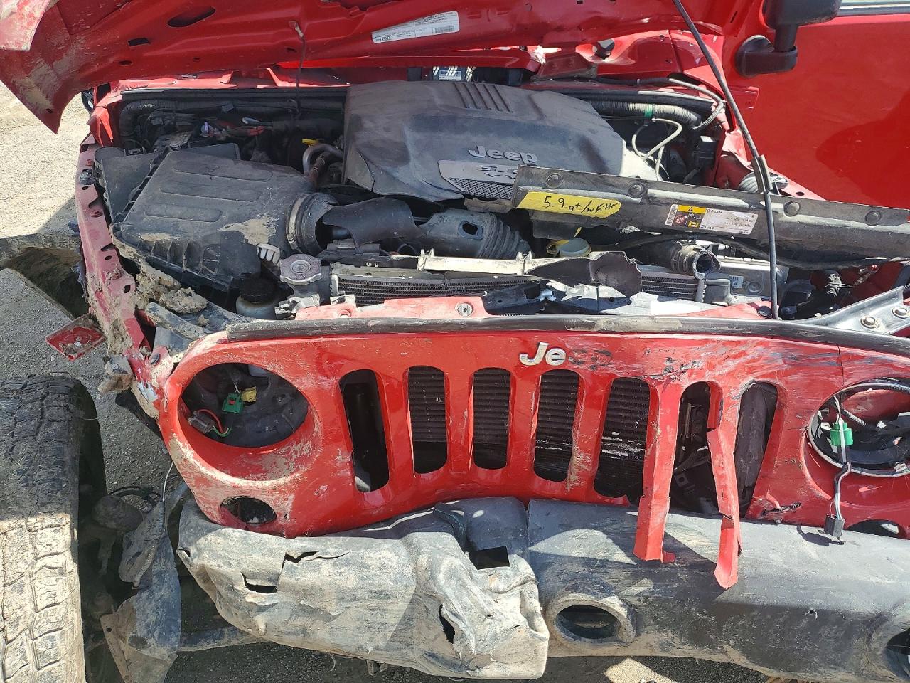 2012 Jeep Wrangler Sport Red vin: 1C4AJWAG3CL231252