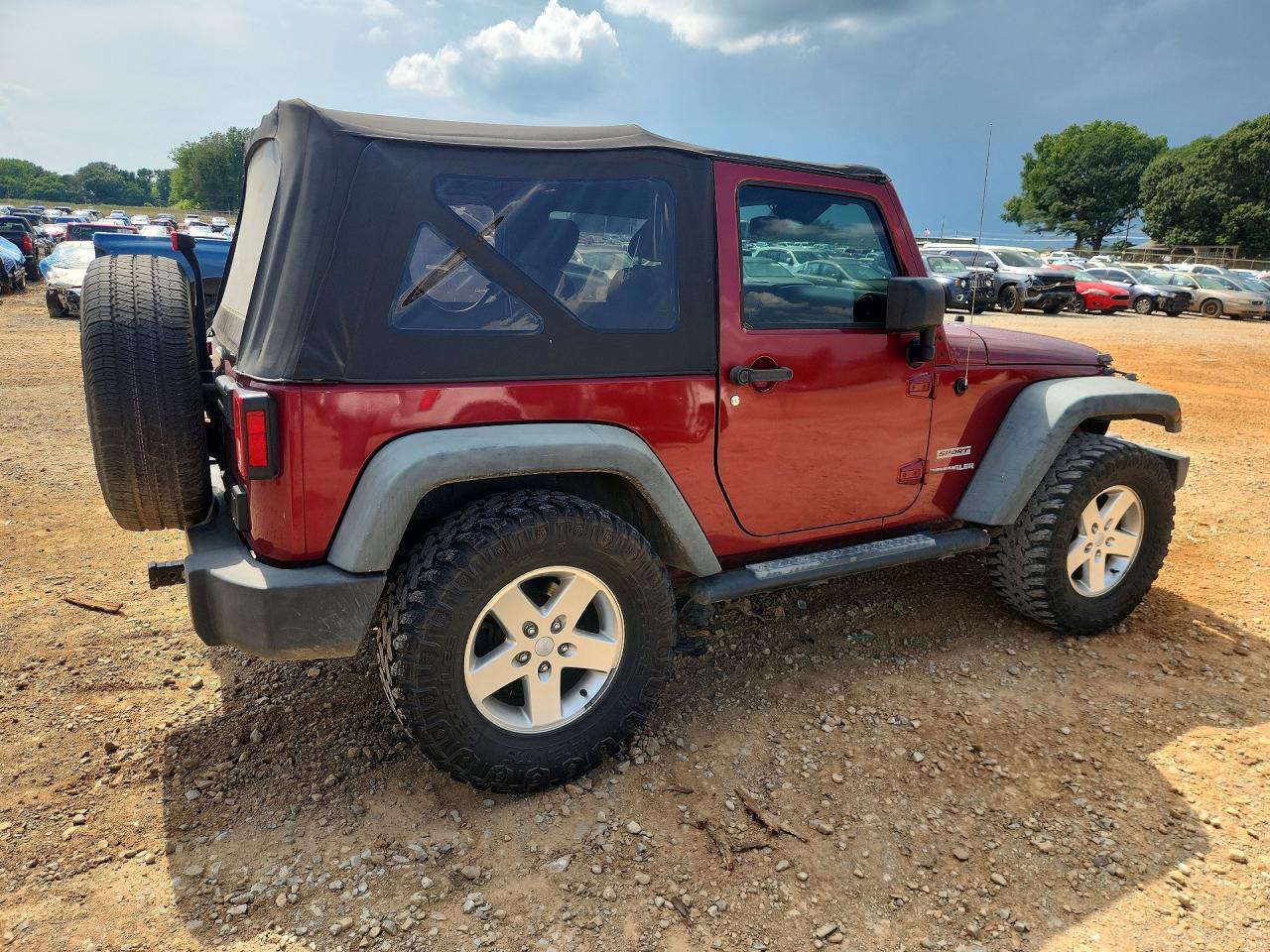 2013 Jeep Wrangler Sport Бордовый vin: 1C4AJWAG3DL606087