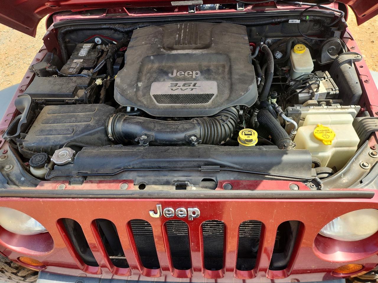 2013 Jeep Wrangler Sport Бордовый vin: 1C4AJWAG3DL606087