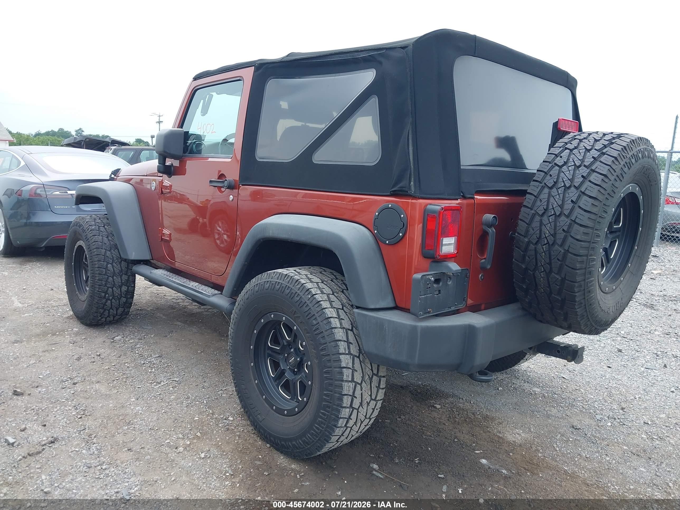 2014 Jeep Wrangler Sport Оранжевый vin: 1C4AJWAG3EL200294