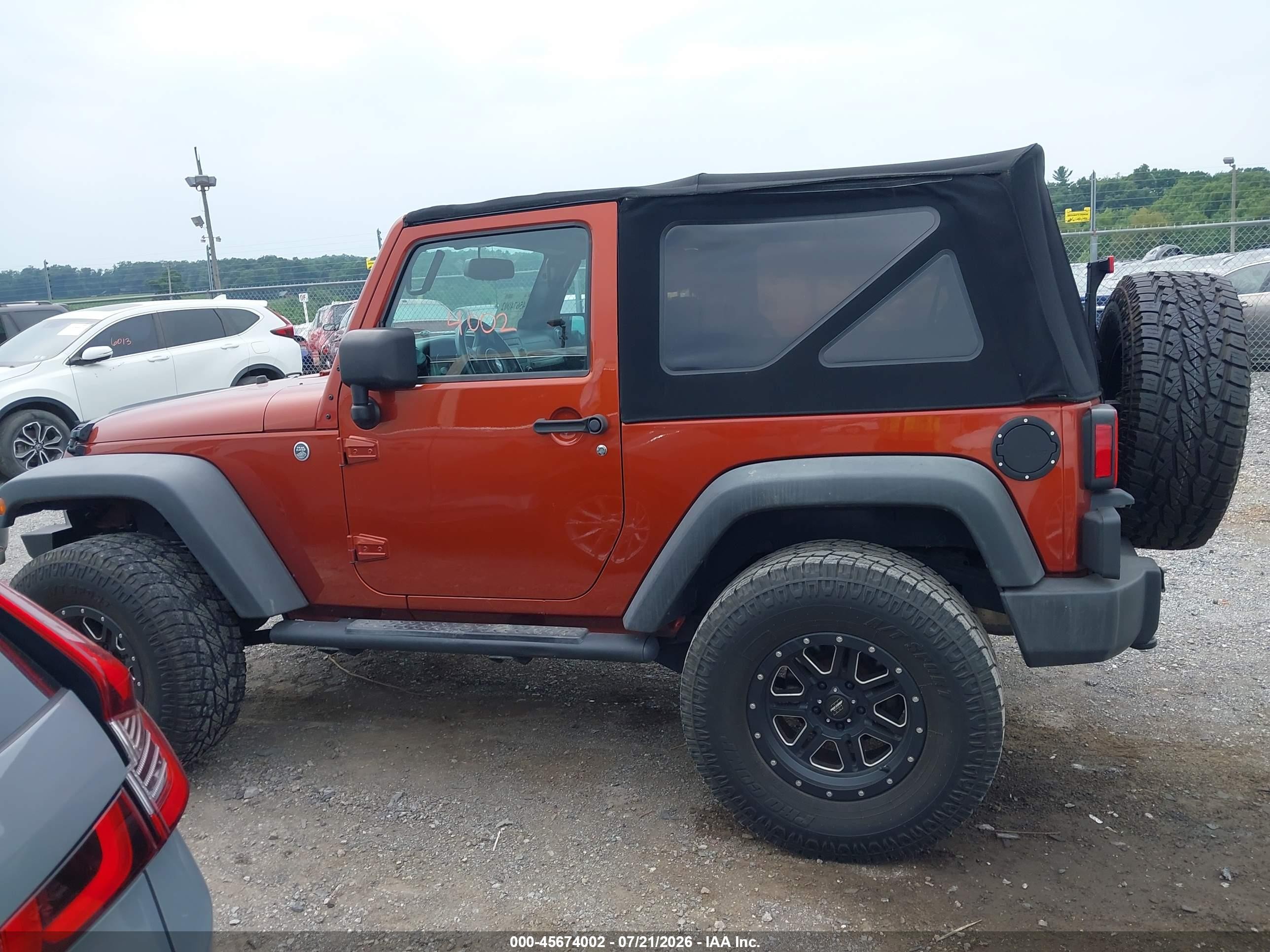 2014 Jeep Wrangler Sport Оранжевый vin: 1C4AJWAG3EL200294