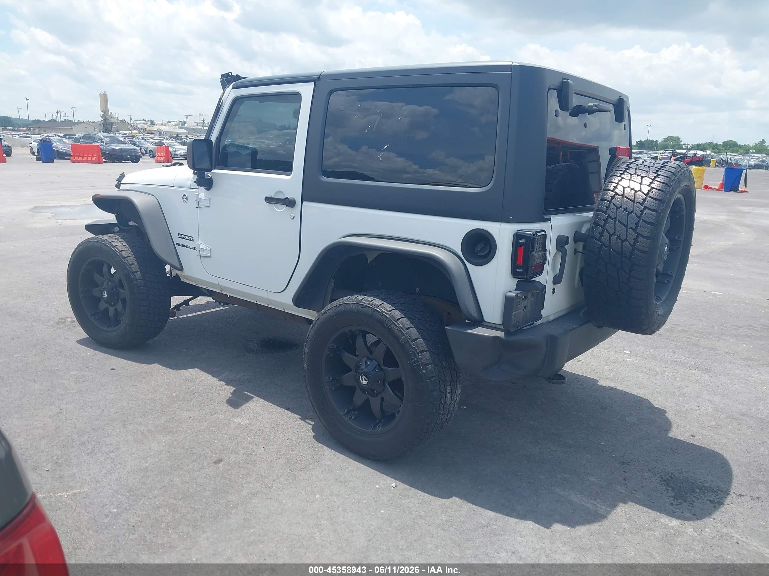 2014 Jeep Wrangler Sport Белый vin: 1C4AJWAG3EL249964