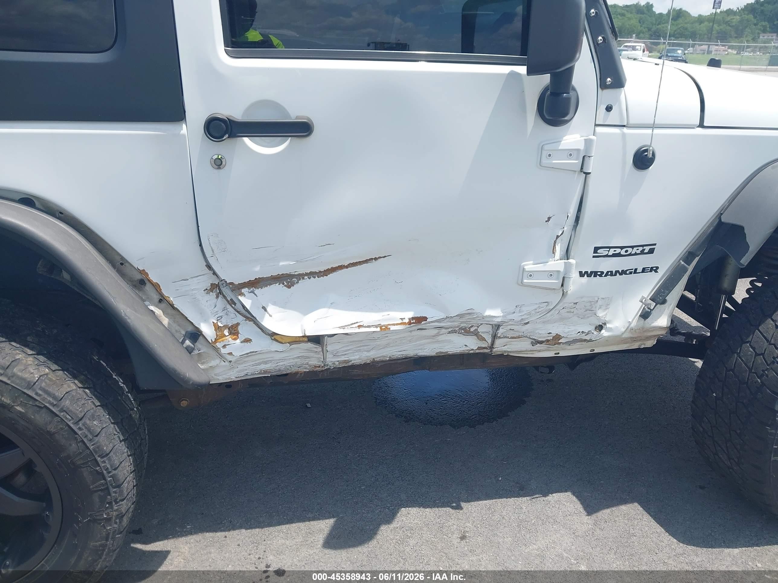 2014 Jeep Wrangler Sport Белый vin: 1C4AJWAG3EL249964