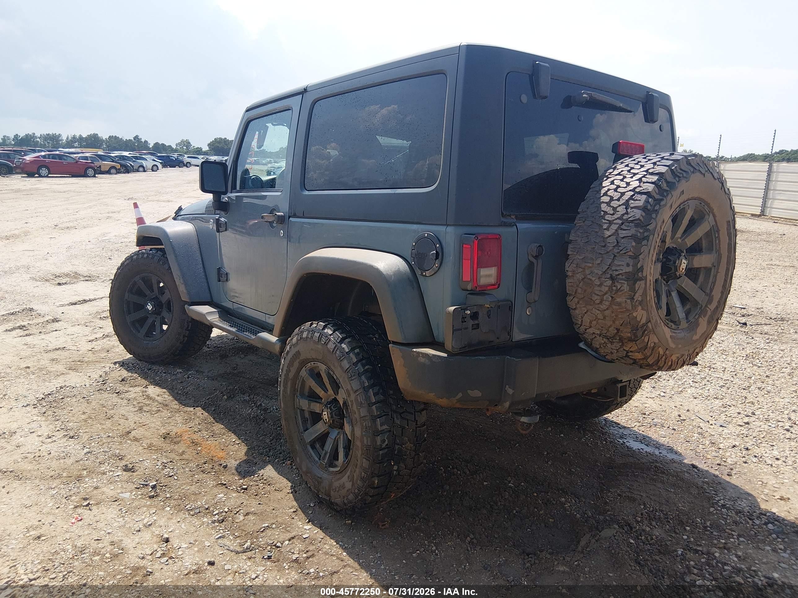 2014 Jeep Wrangler Willys Wheeler Синий vin: 1C4AJWAG3EL253917