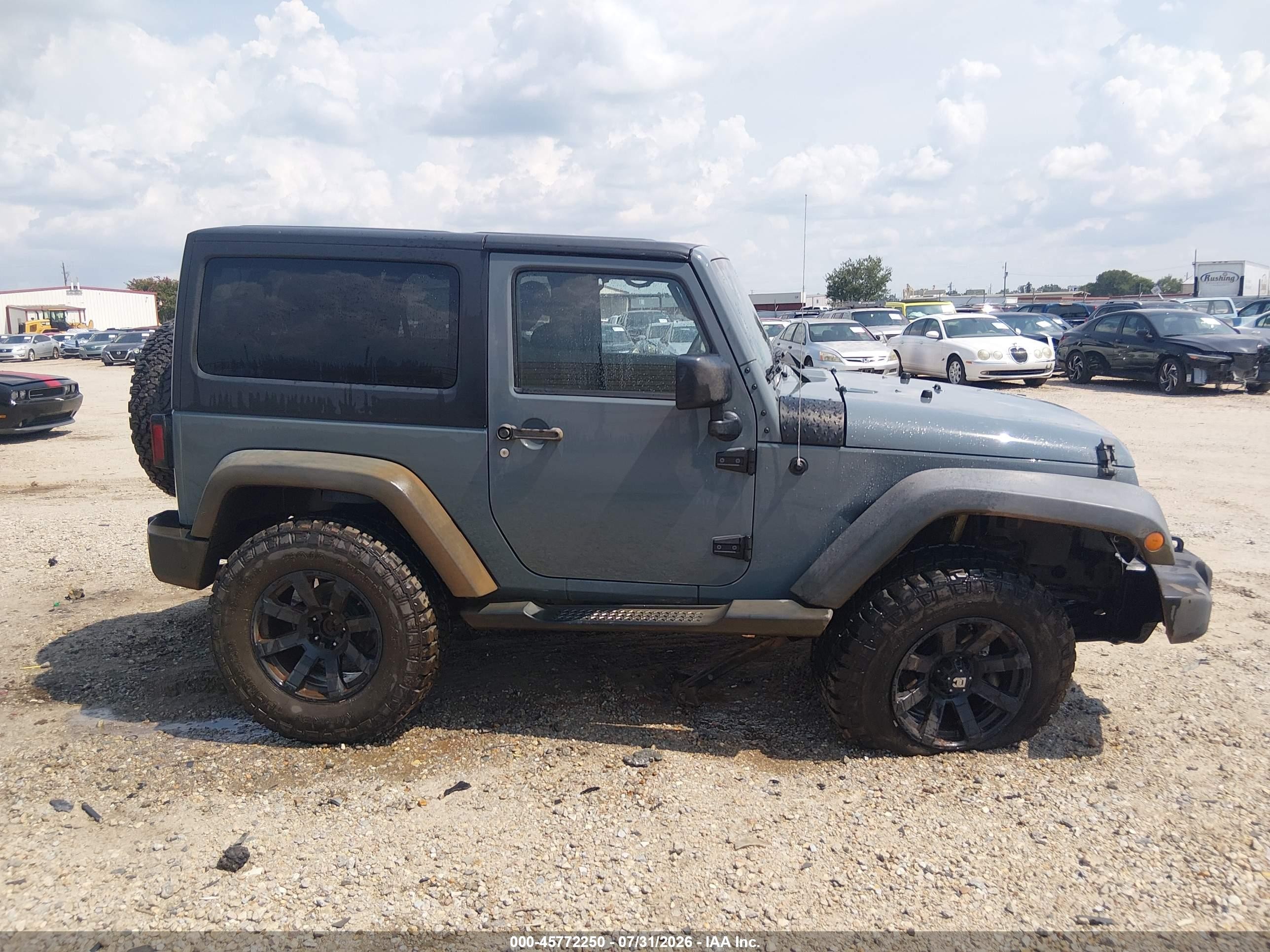 2014 Jeep Wrangler Willys Wheeler Синий vin: 1C4AJWAG3EL253917