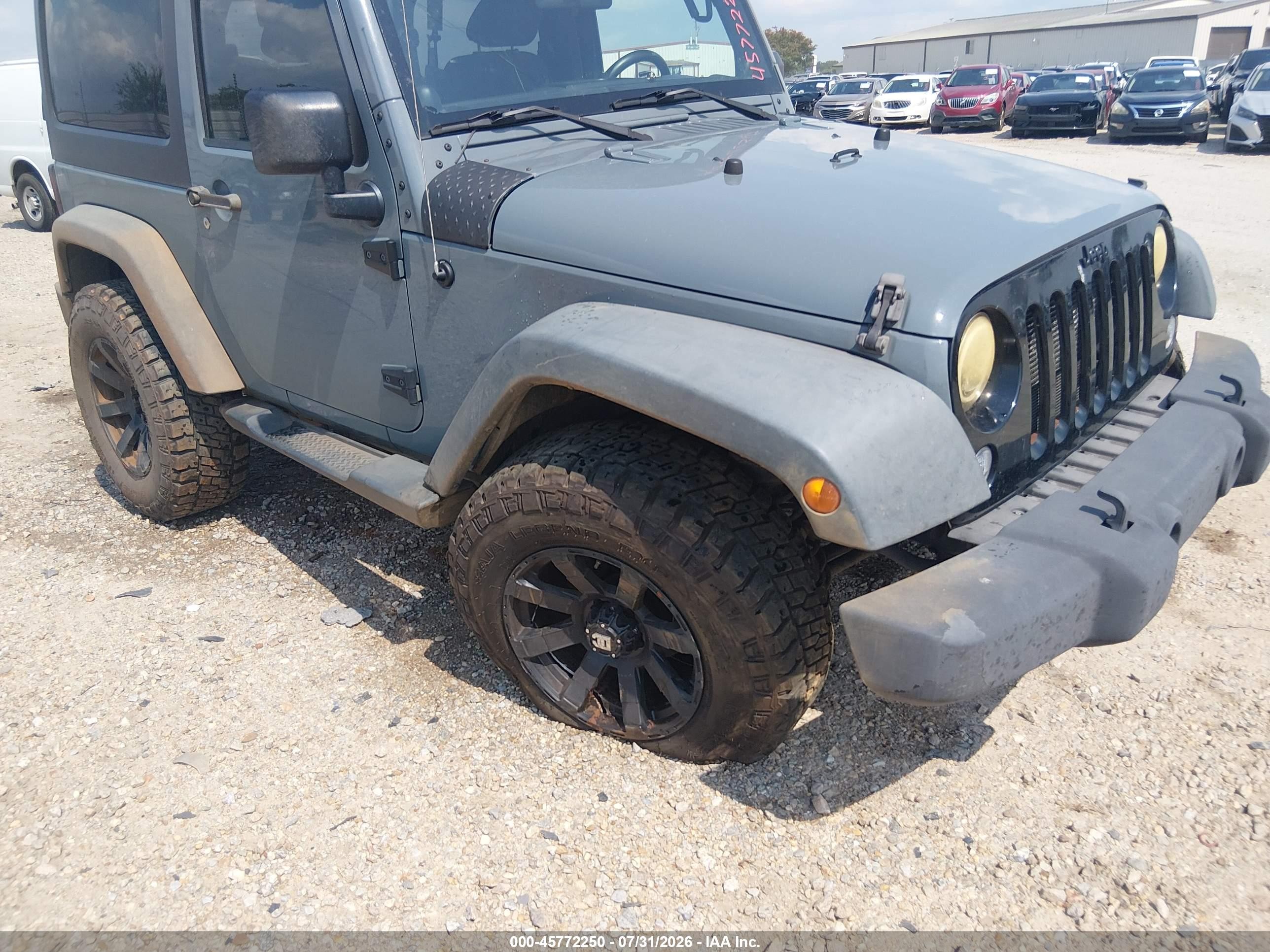 2014 Jeep Wrangler Willys Wheeler Синий vin: 1C4AJWAG3EL253917