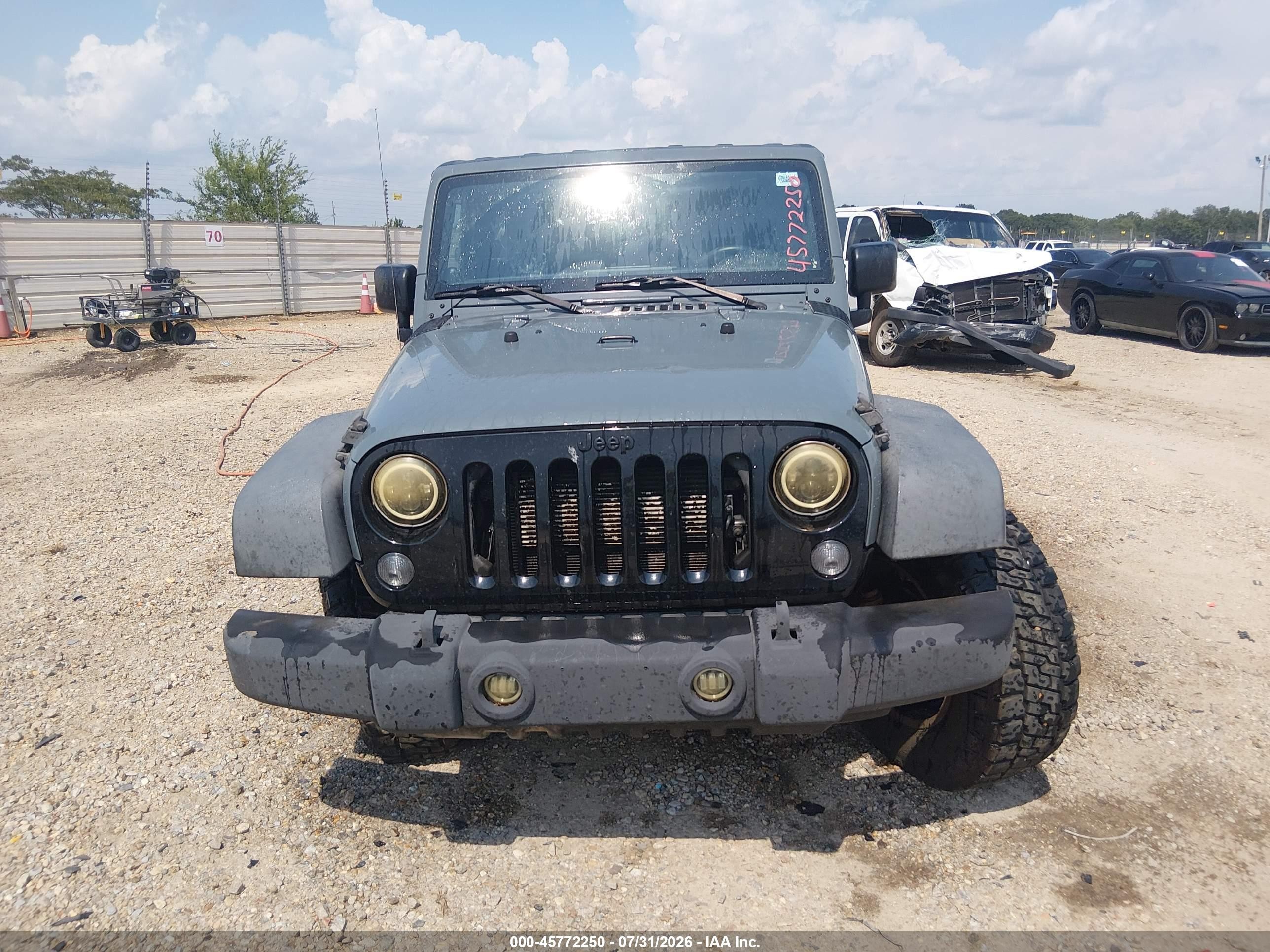 2014 Jeep Wrangler Willys Wheeler Синий vin: 1C4AJWAG3EL253917
