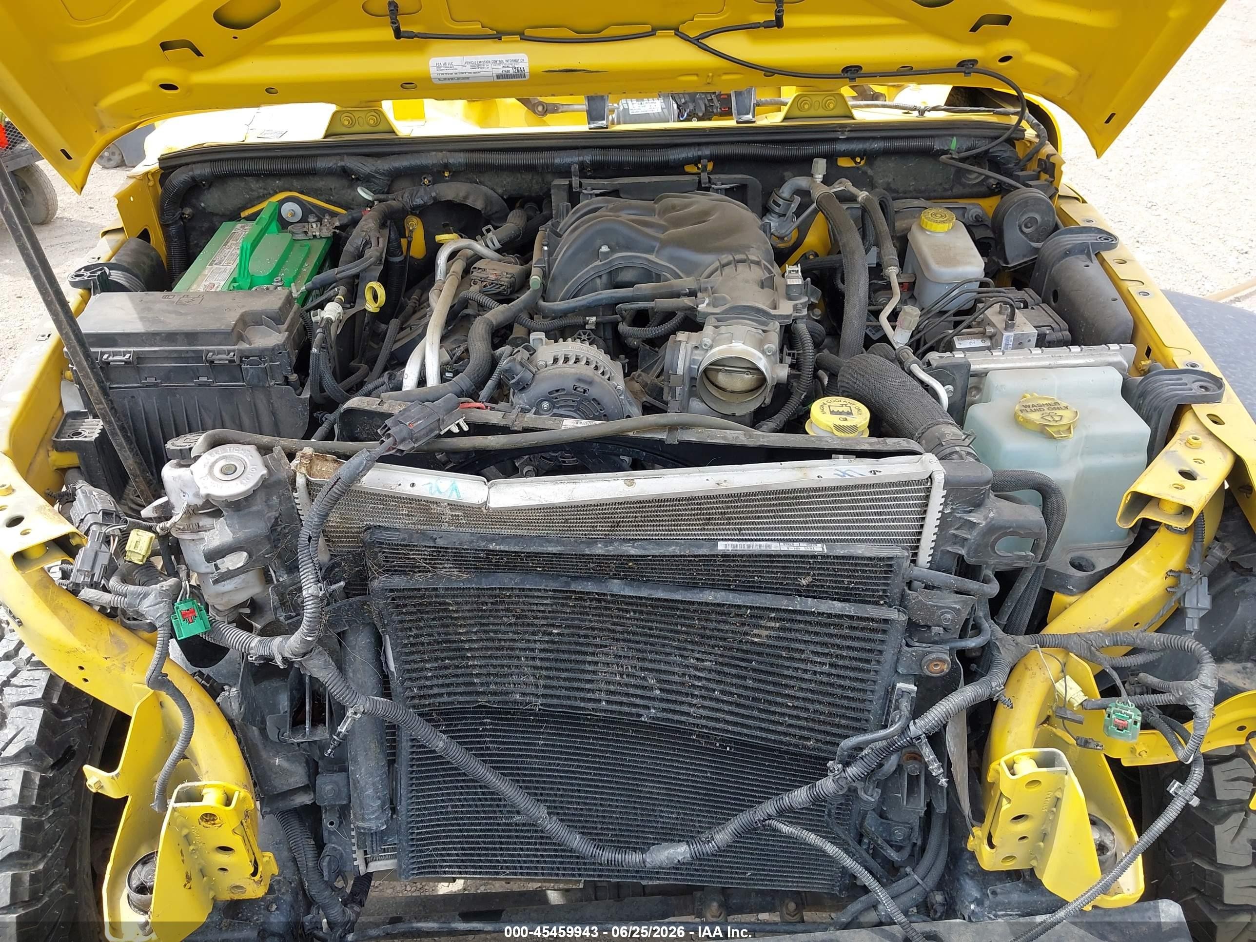 2015 Jeep Wrangler Sport Yellow vin: 1C4AJWAG3FL659276