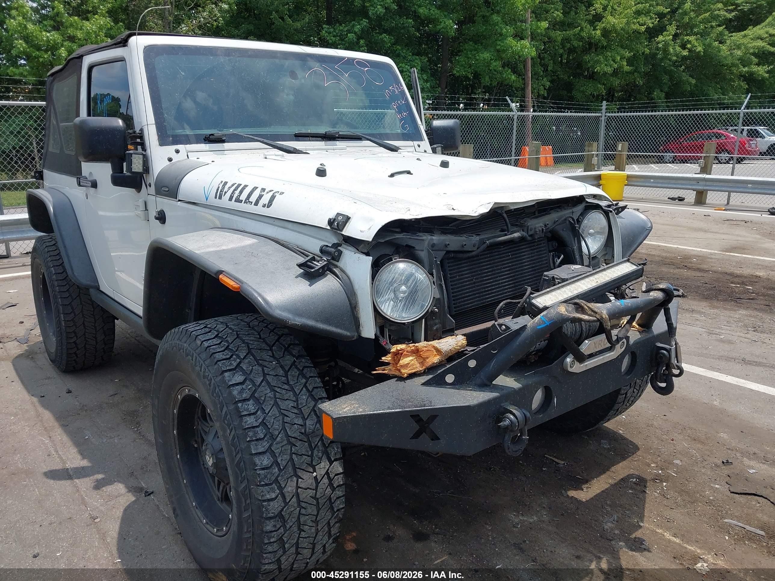 2015 Jeep Wrangler Willys Wheeler White vin: 1C4AJWAG3FL747440