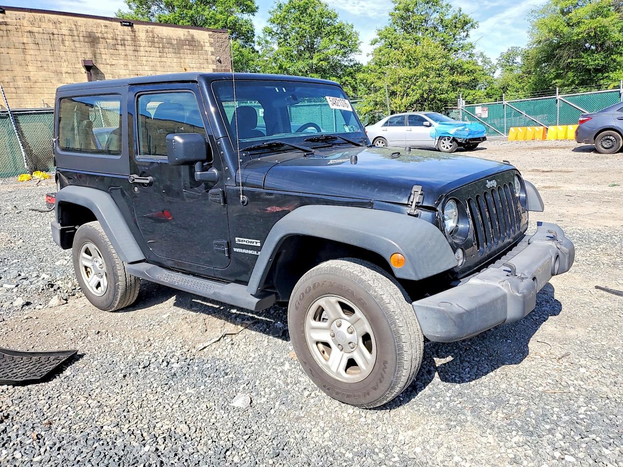2016 Jeep Wrangler Sport Черный vin: 1C4AJWAG3GL327307