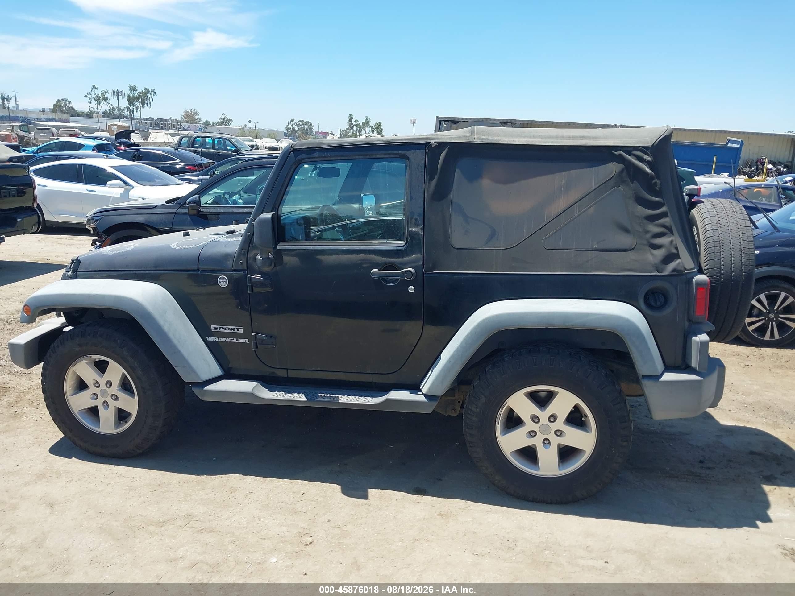 2012 Jeep Wrangler Sport Black vin: 1C4AJWAG4CL138160