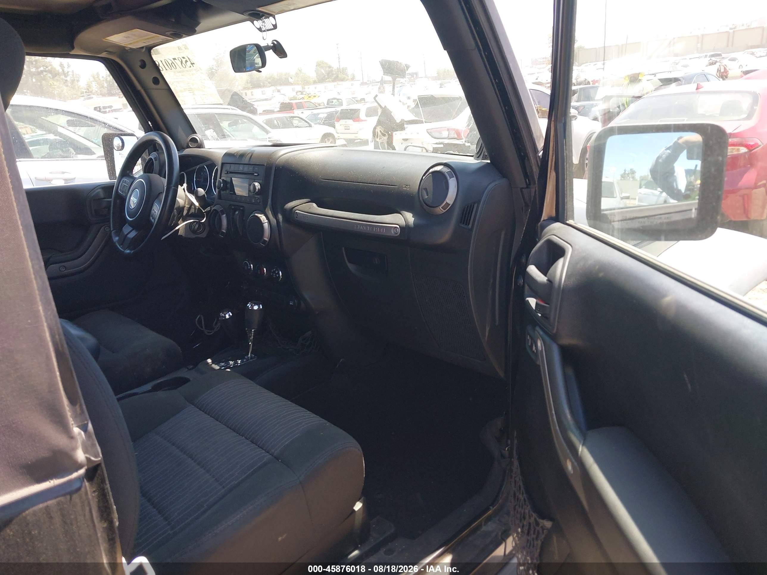 2012 Jeep Wrangler Sport Black vin: 1C4AJWAG4CL138160