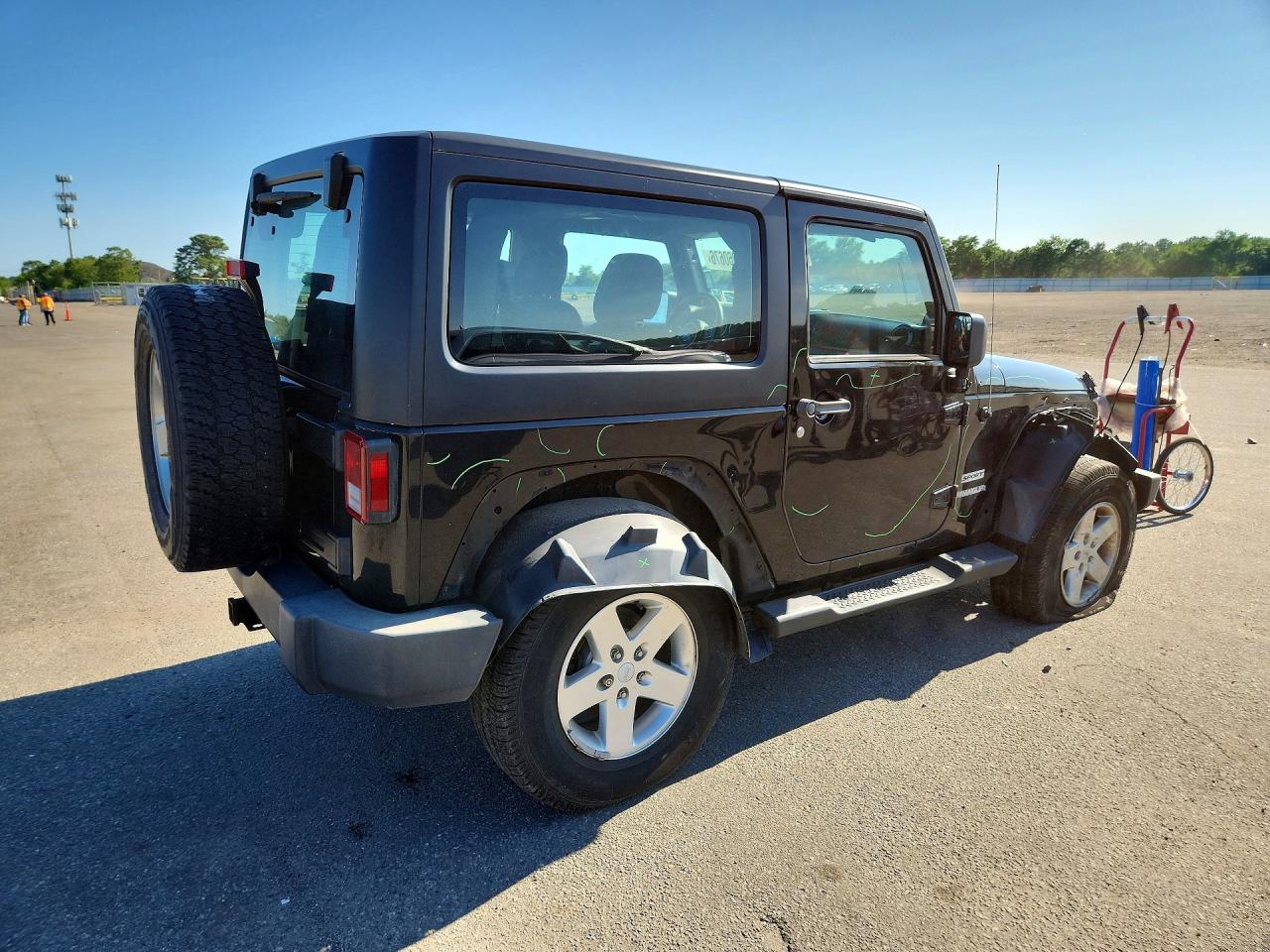 2012 Jeep Wrangler Sport Black vin: 1C4AJWAG4CL276667