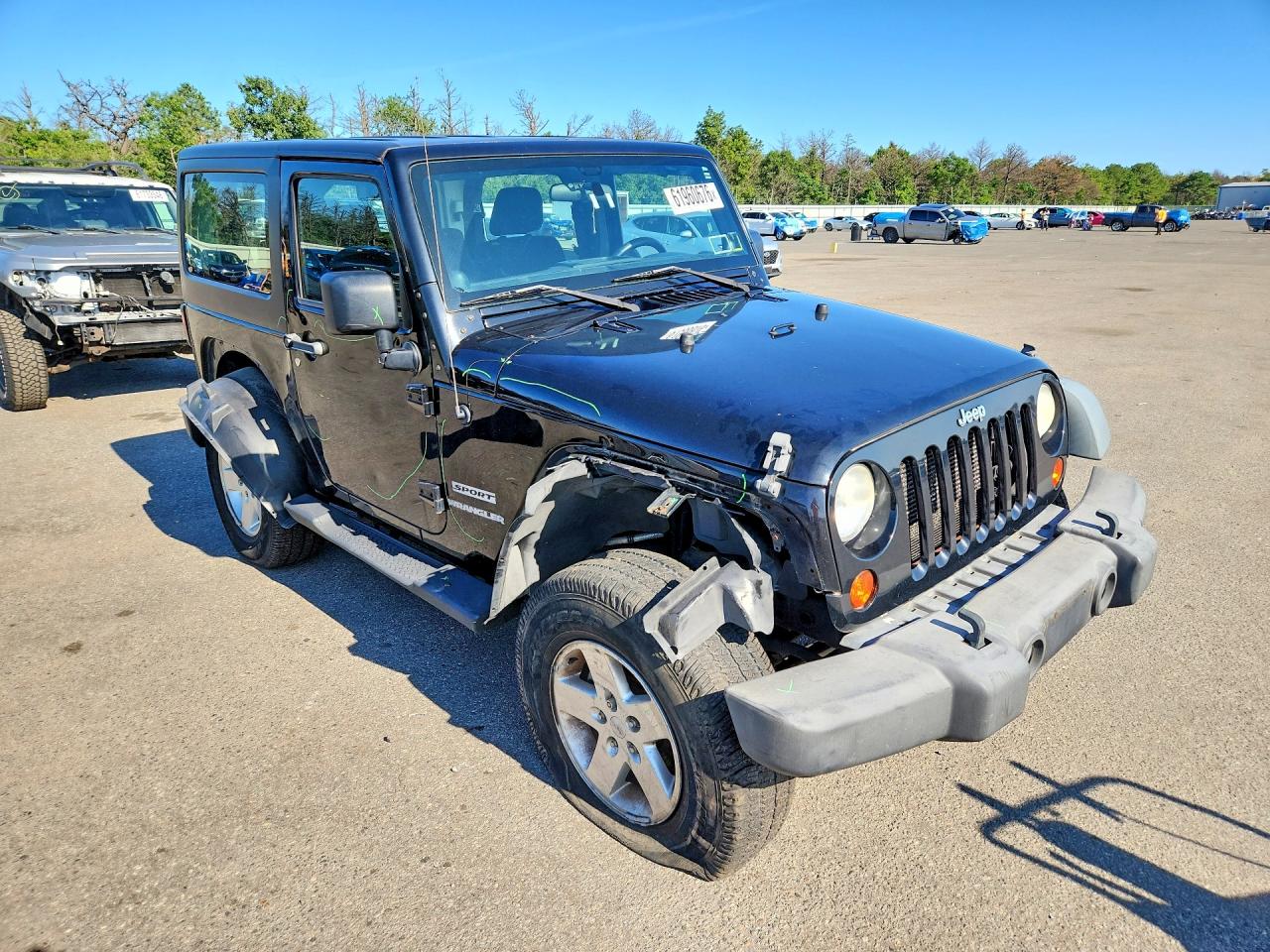 2012 Jeep Wrangler Sport Black vin: 1C4AJWAG4CL276667