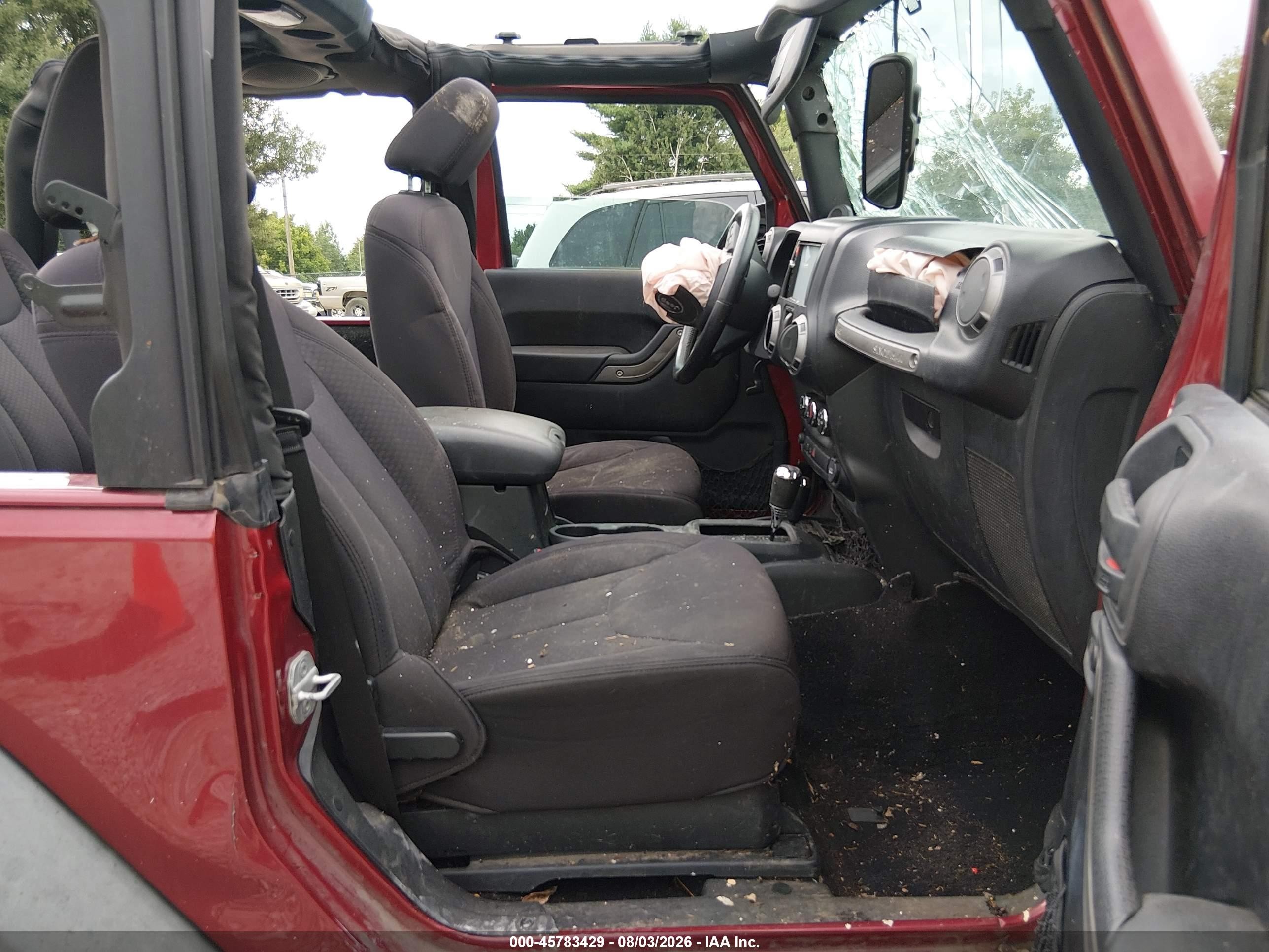 2013 Jeep Wrangler Sport Красный vin: 1C4AJWAG4DL606261