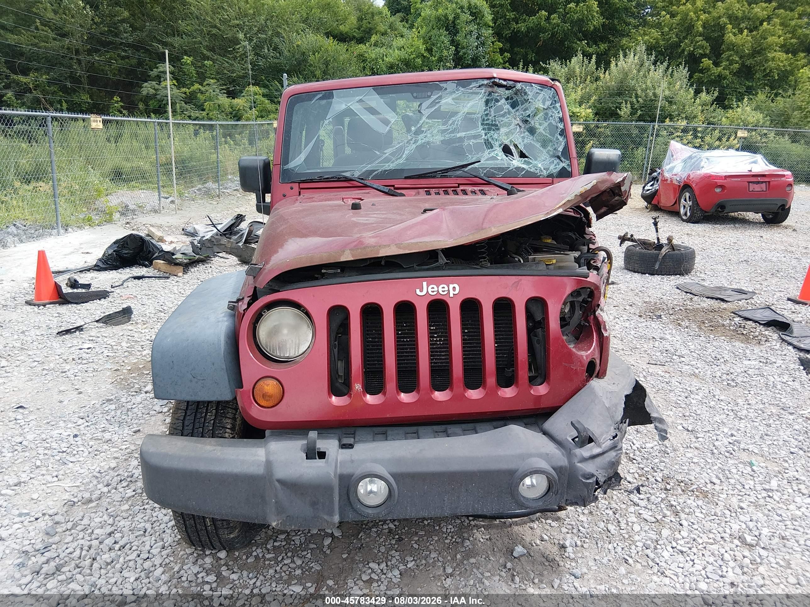 2013 Jeep Wrangler Sport Красный vin: 1C4AJWAG4DL606261
