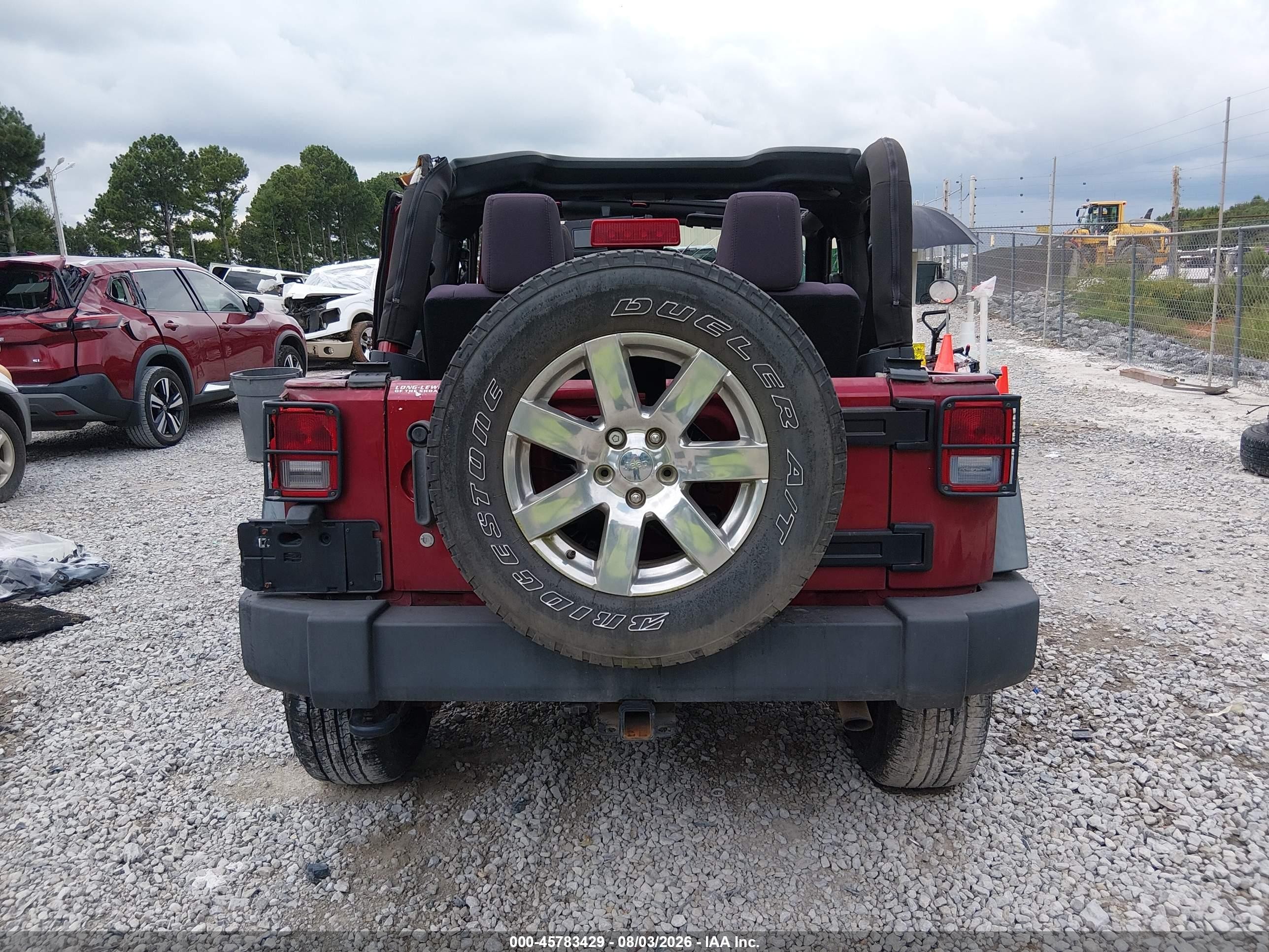 2013 Jeep Wrangler Sport Красный vin: 1C4AJWAG4DL606261